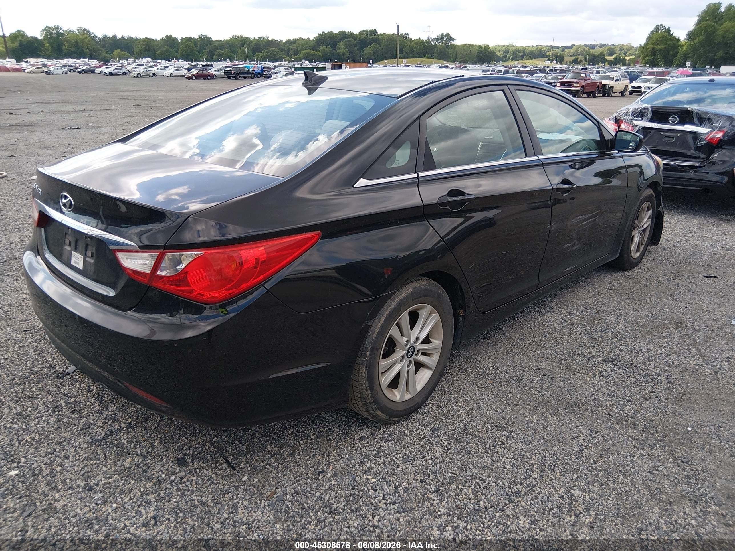2013 Hyundai Sonata Gls Black vin: 5NPEB4AC5DH692393