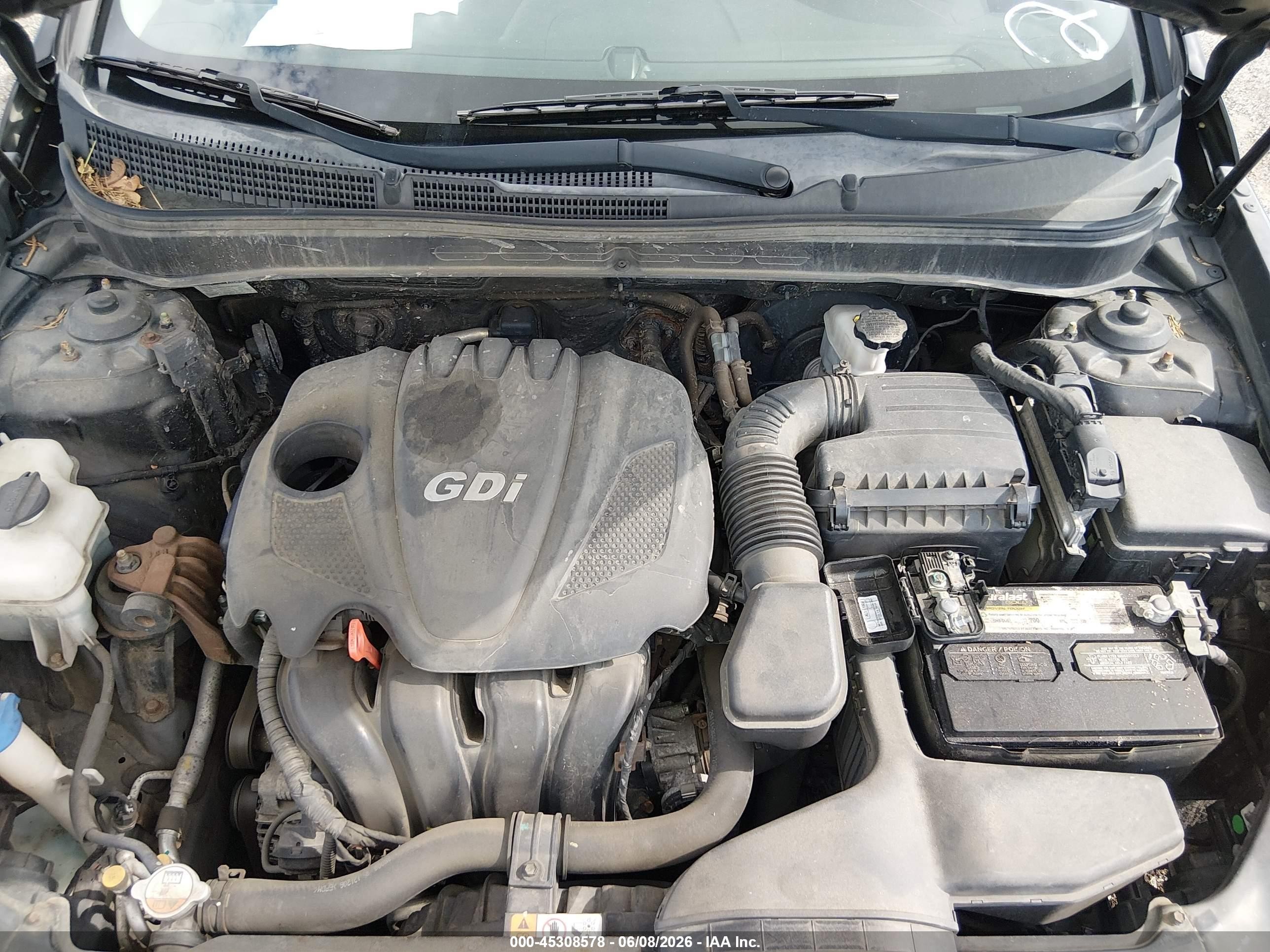 2013 Hyundai Sonata Gls Black vin: 5NPEB4AC5DH692393