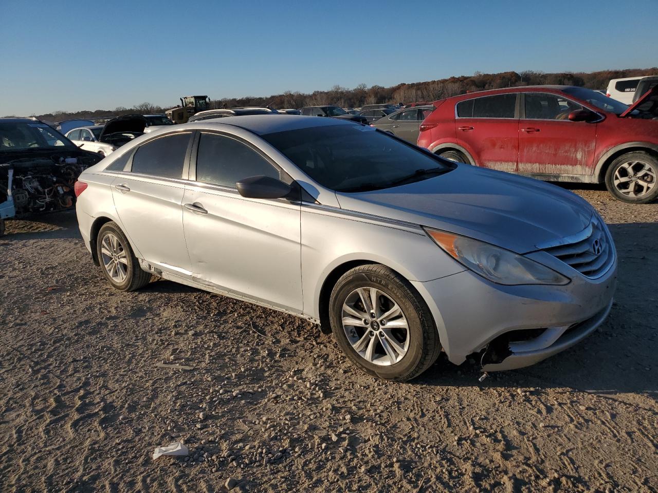 2013 Hyundai Sonata Gls Silver vin: 5NPEB4AC5DH735873