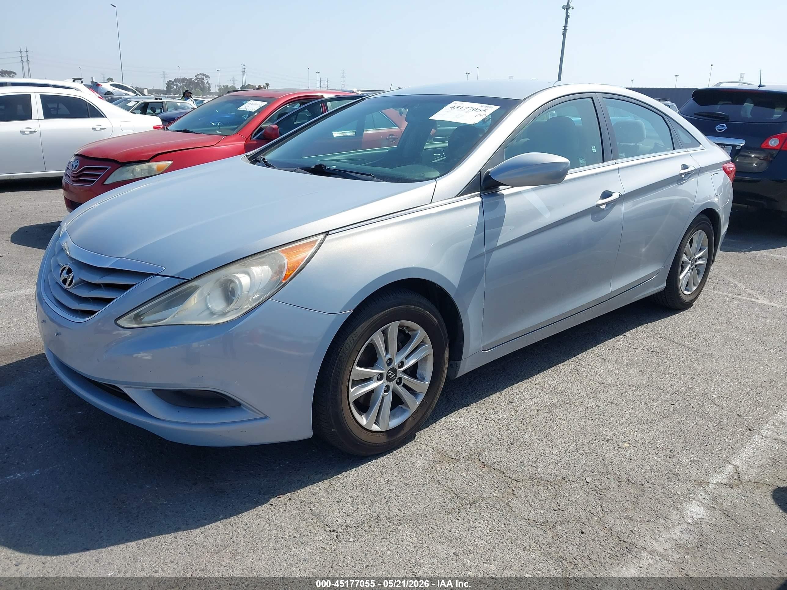 2013 Hyundai Sonata Gls Silver vin: 5NPEB4AC5DH744881