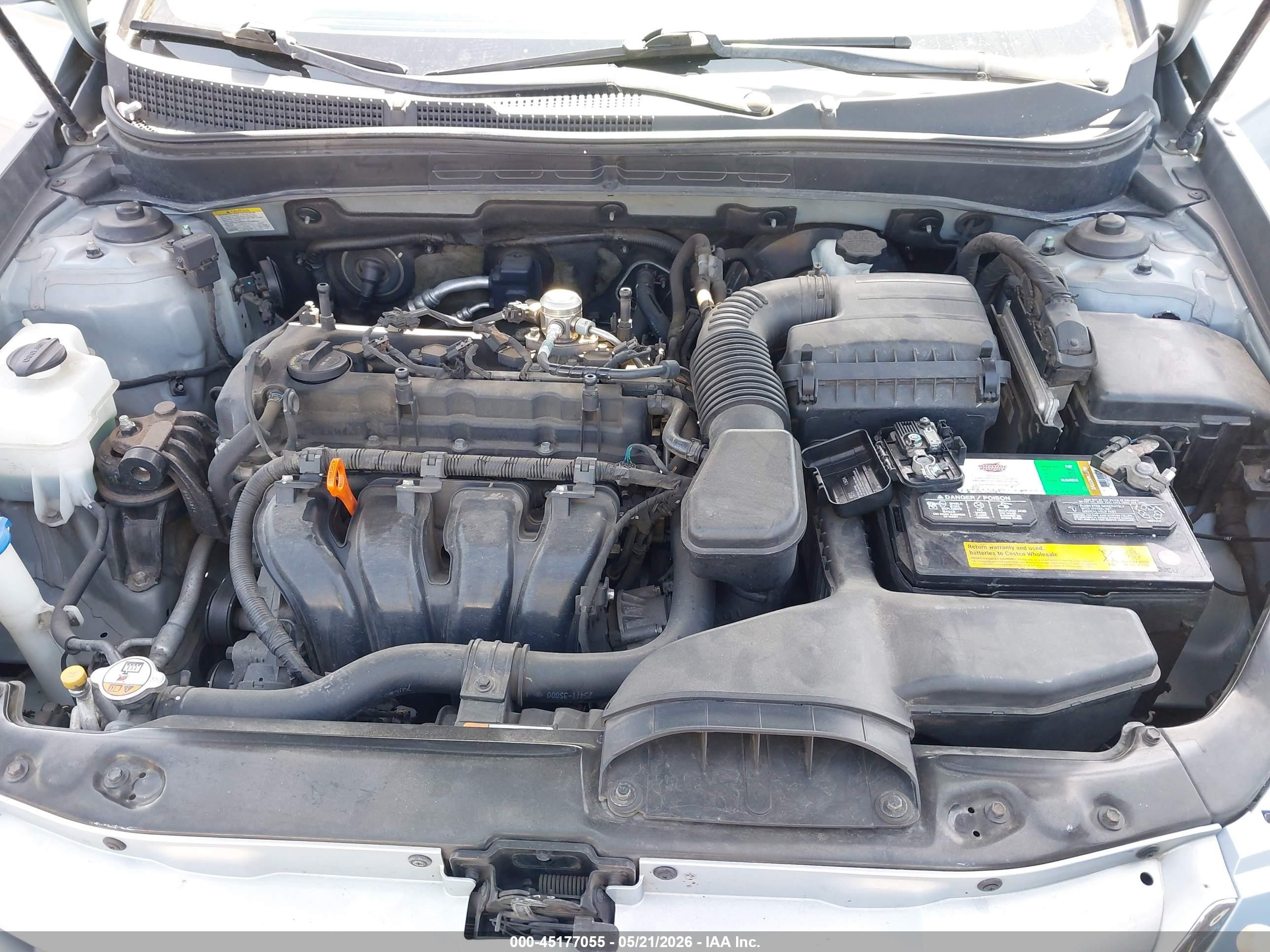 2013 Hyundai Sonata Gls Silver vin: 5NPEB4AC5DH744881