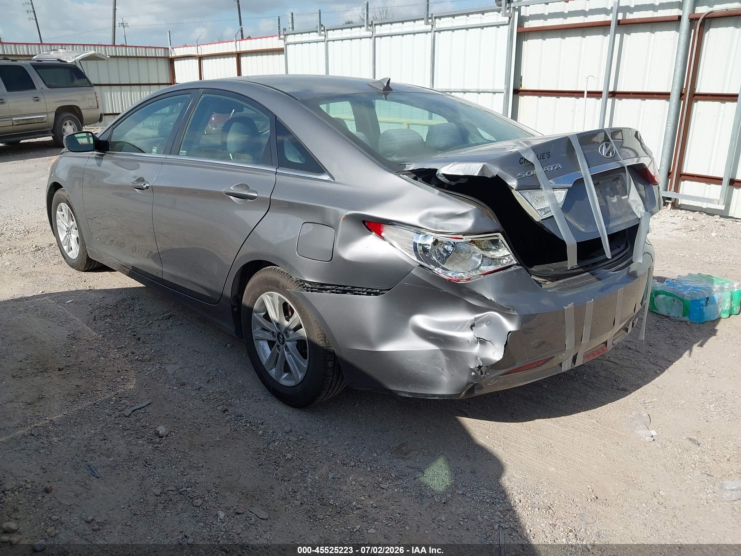 2013 Hyundai Sonata Gls Gray vin: 5NPEB4AC5DH749398