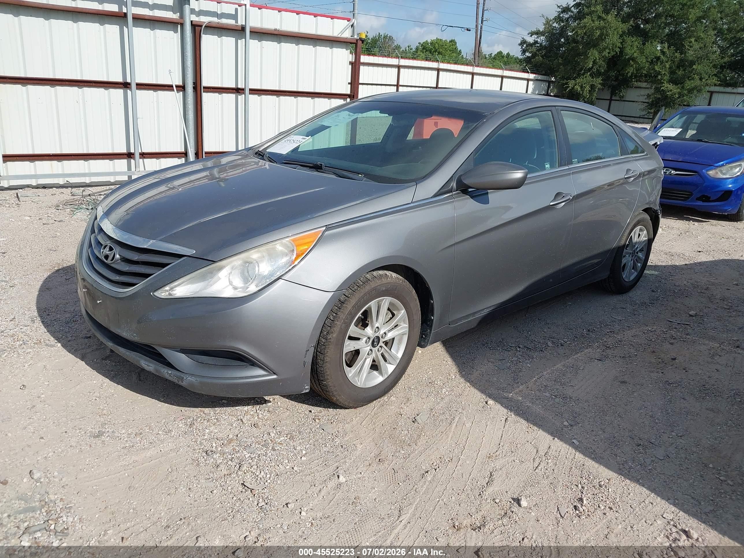 2013 Hyundai Sonata Gls Gray vin: 5NPEB4AC5DH749398