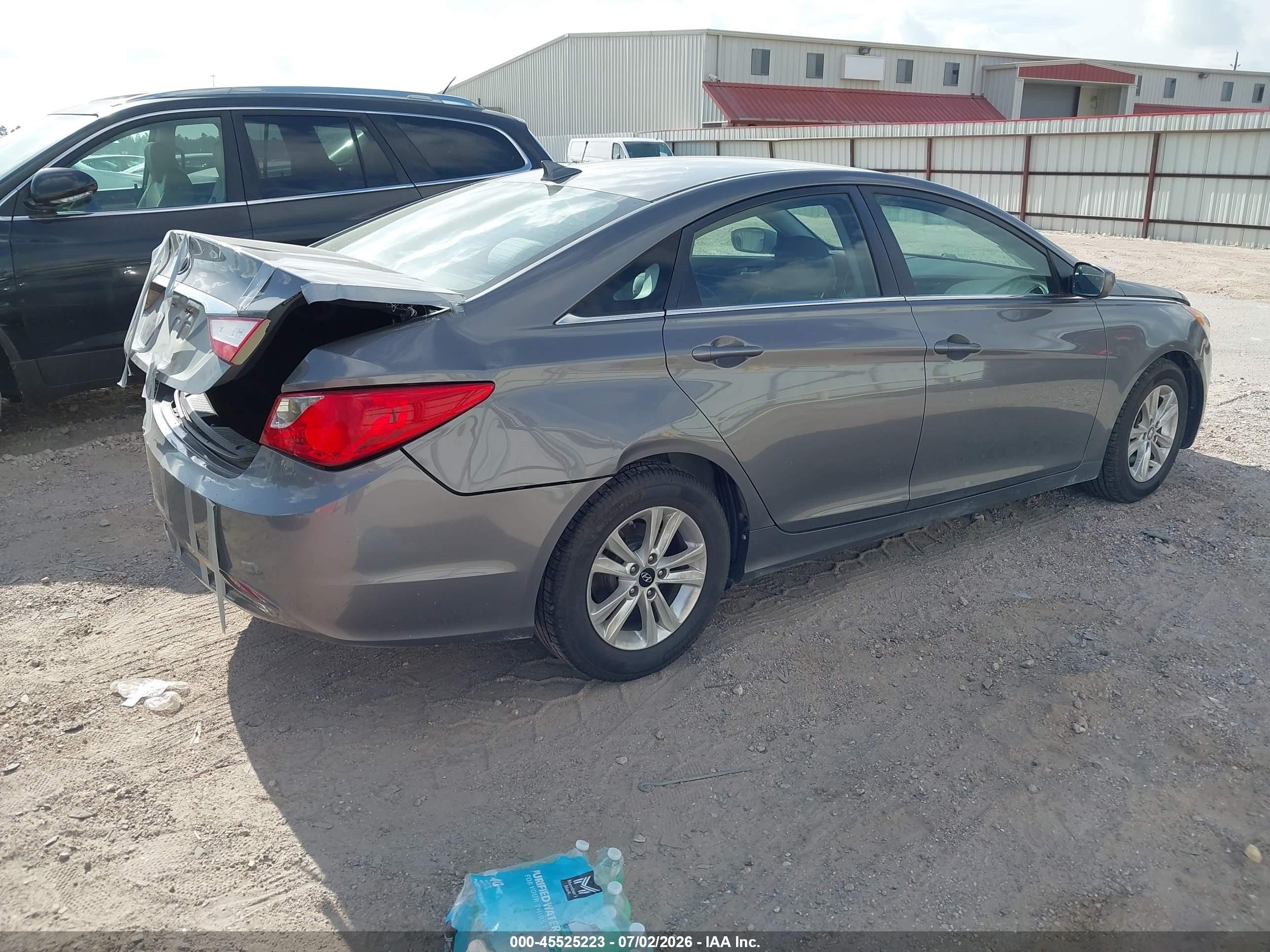 2013 Hyundai Sonata Gls Gray vin: 5NPEB4AC5DH749398