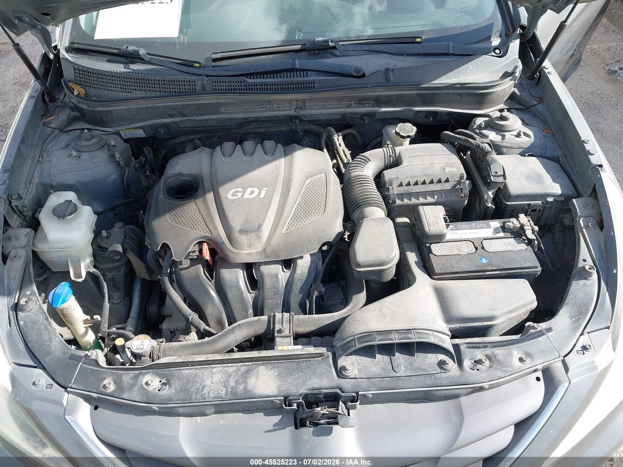 2013 Hyundai Sonata Gls Gray vin: 5NPEB4AC5DH749398