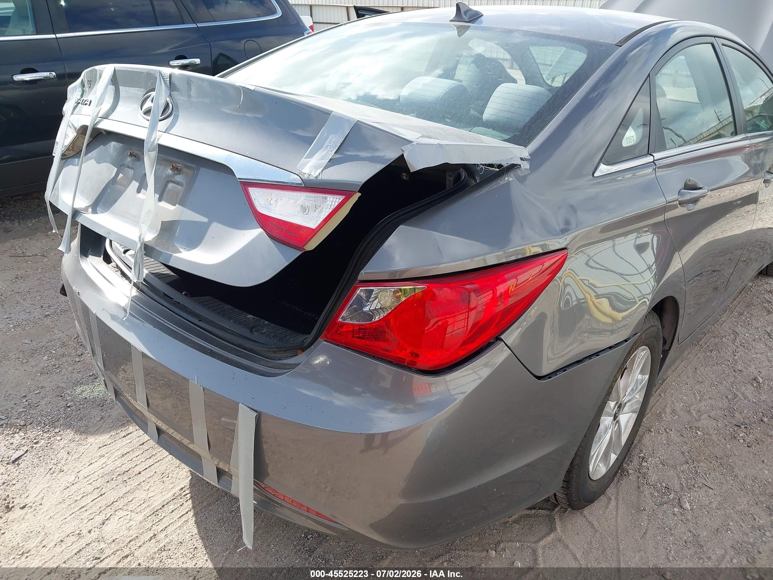 2013 Hyundai Sonata Gls Gray vin: 5NPEB4AC5DH749398