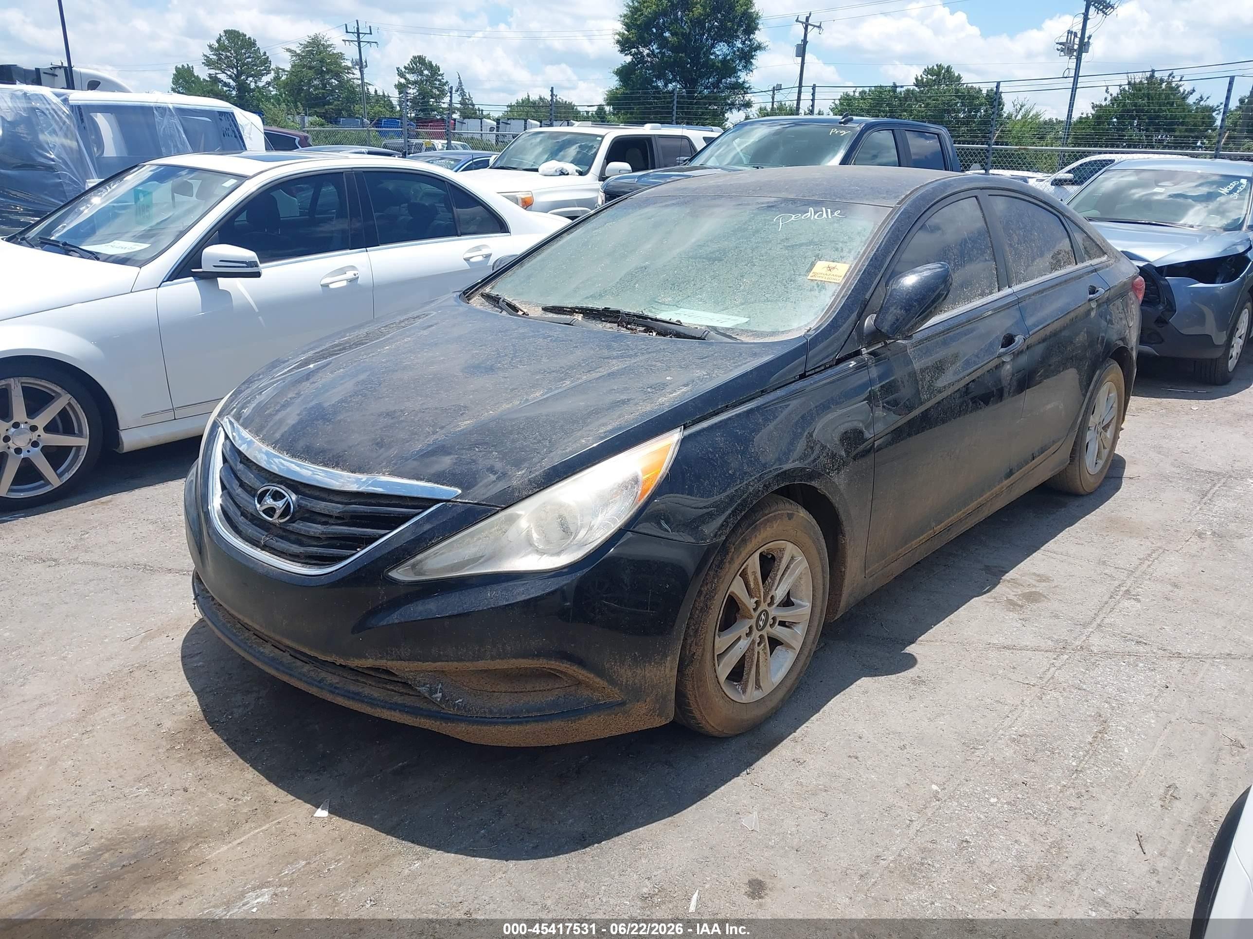 2013 Hyundai Sonata Gls Black vin: 5NPEB4AC5DH760420