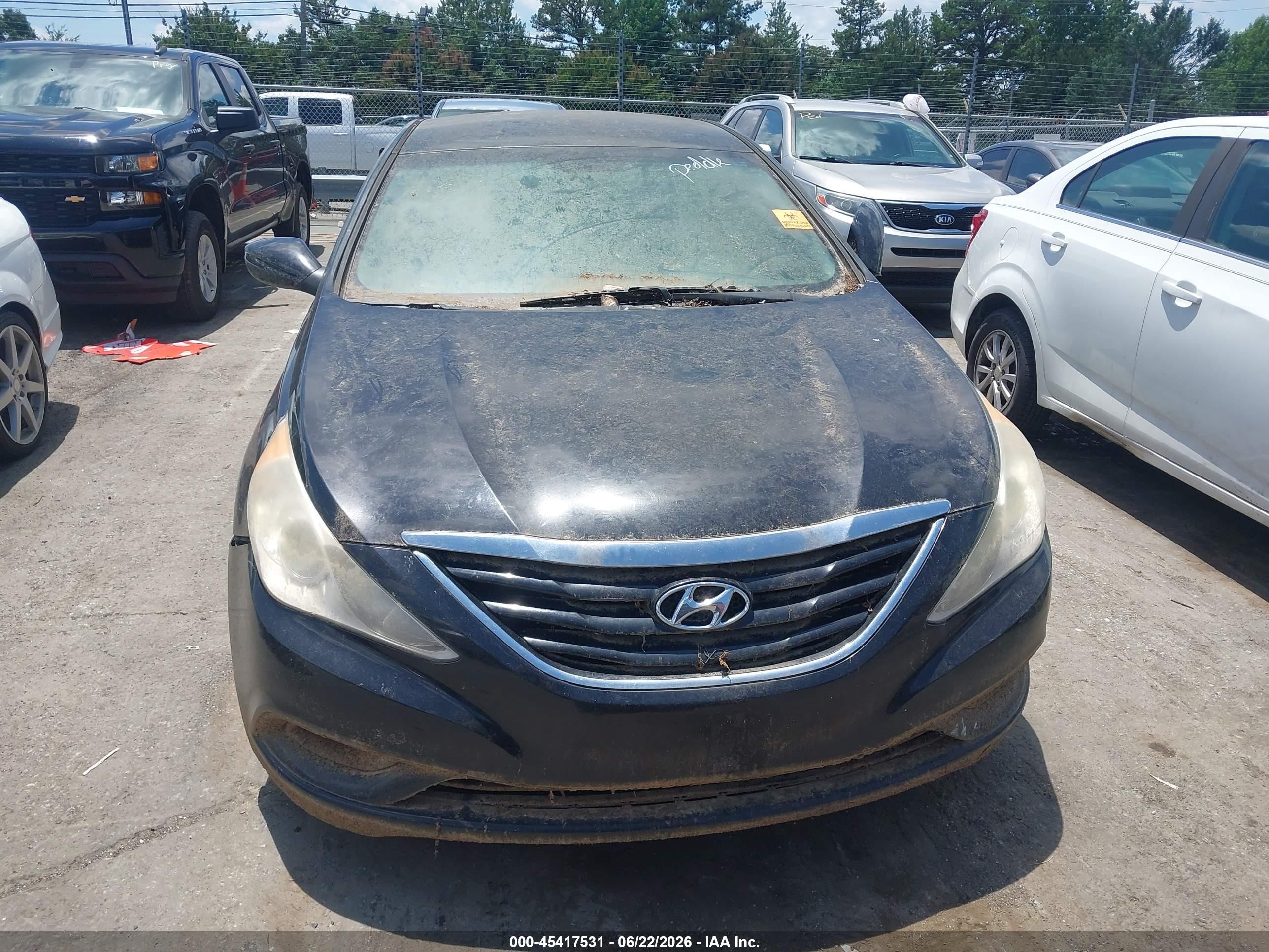 2013 Hyundai Sonata Gls Black vin: 5NPEB4AC5DH760420