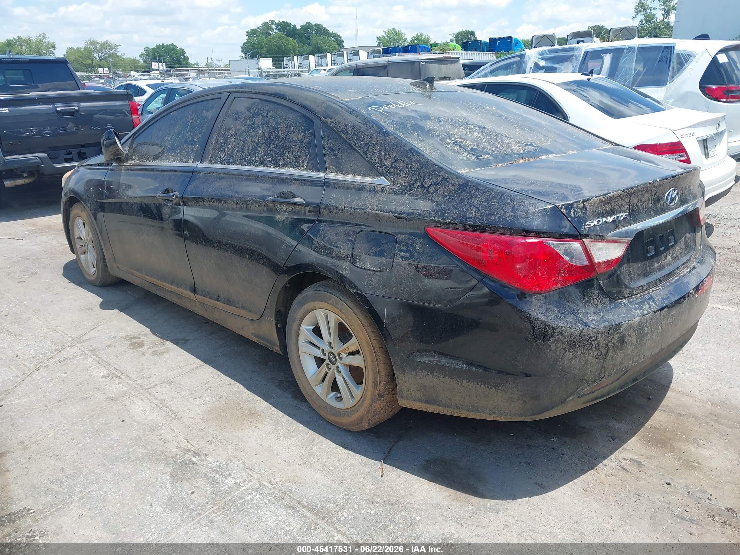 2013 Hyundai Sonata Gls Black vin: 5NPEB4AC5DH760420