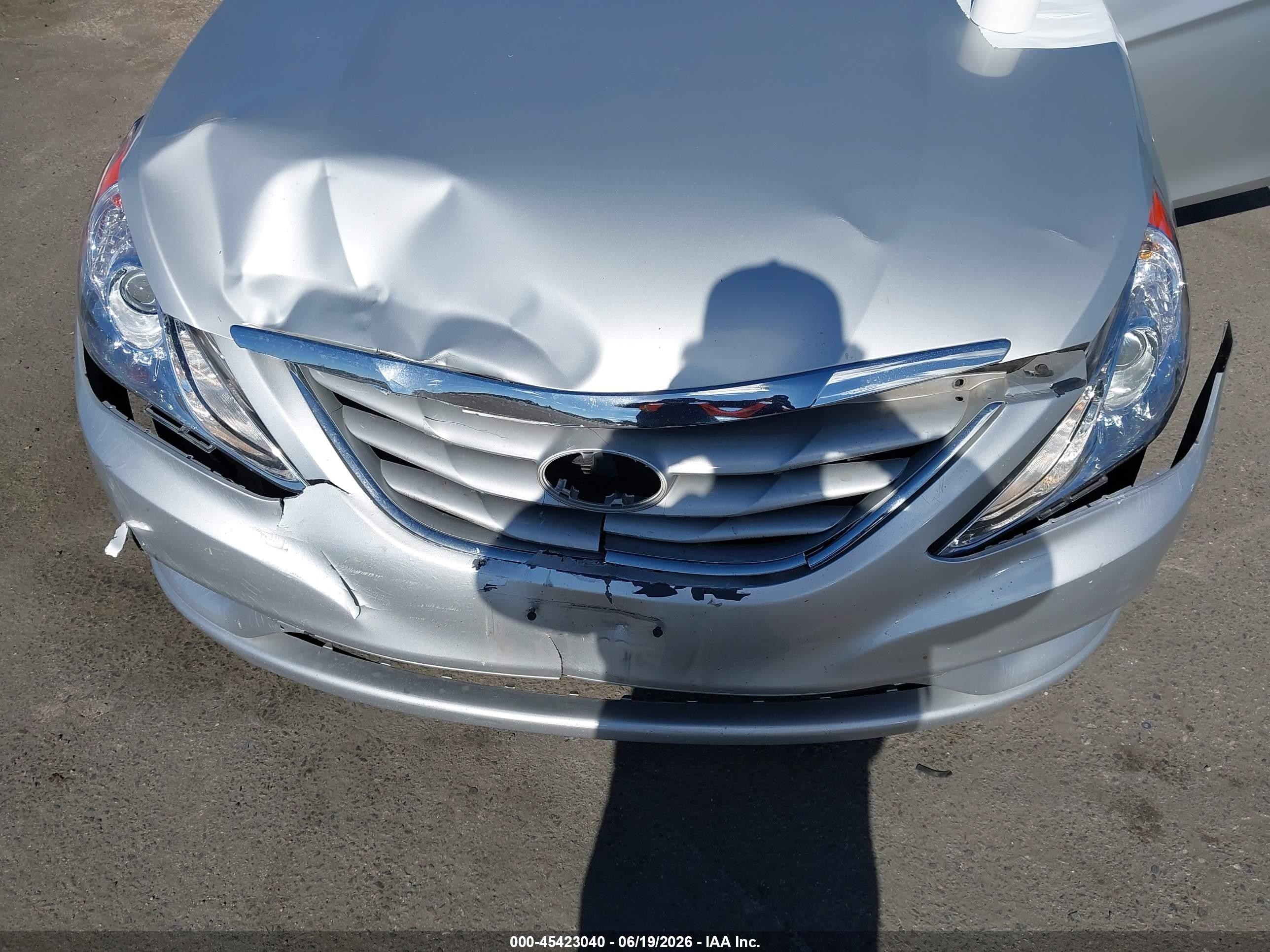 2013 Hyundai Sonata Gls Silver vin: 5NPEB4AC5DH761177