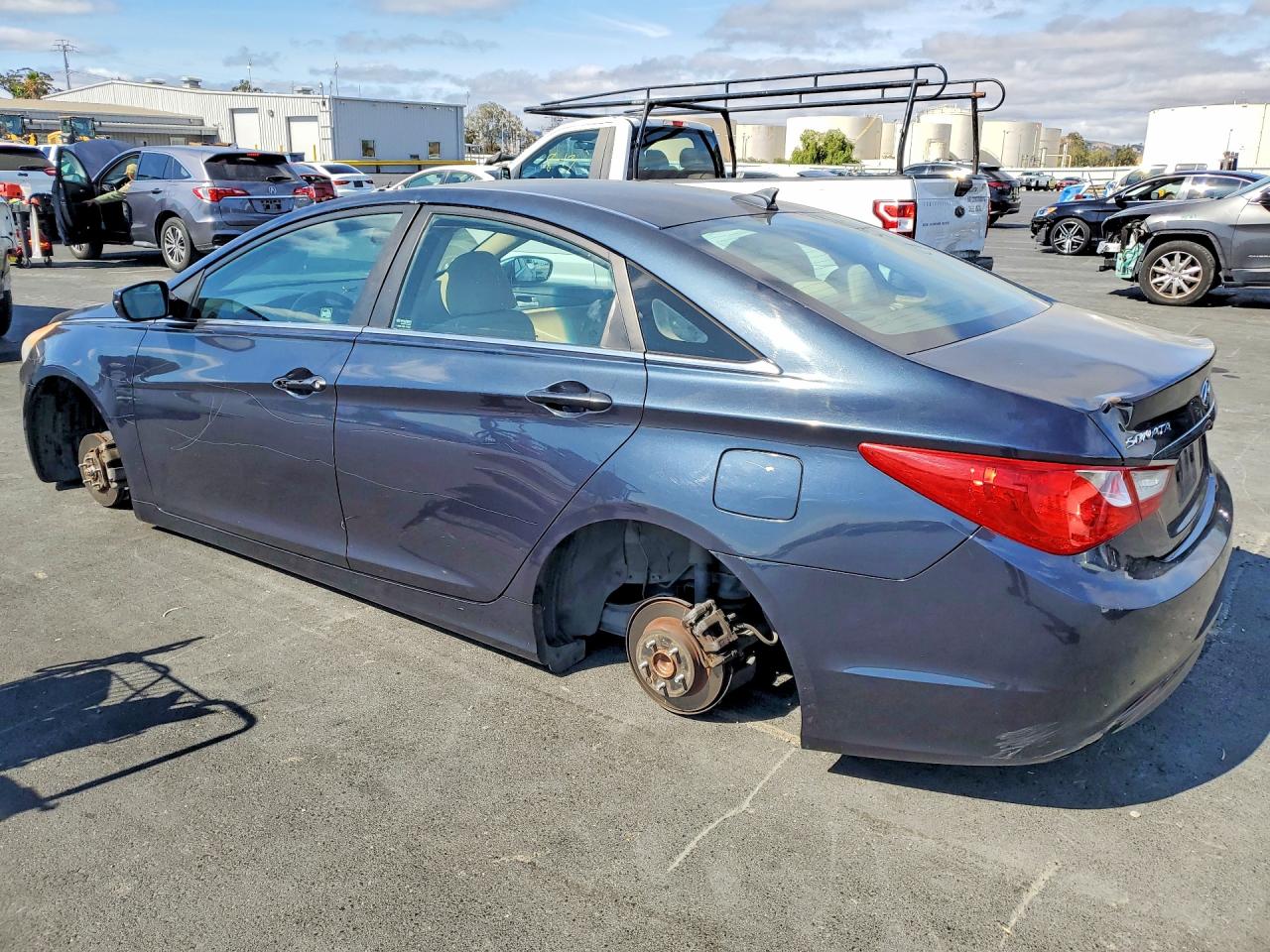 2013 Hyundai Sonata Gls Blue vin: 5NPEB4AC5DH761406