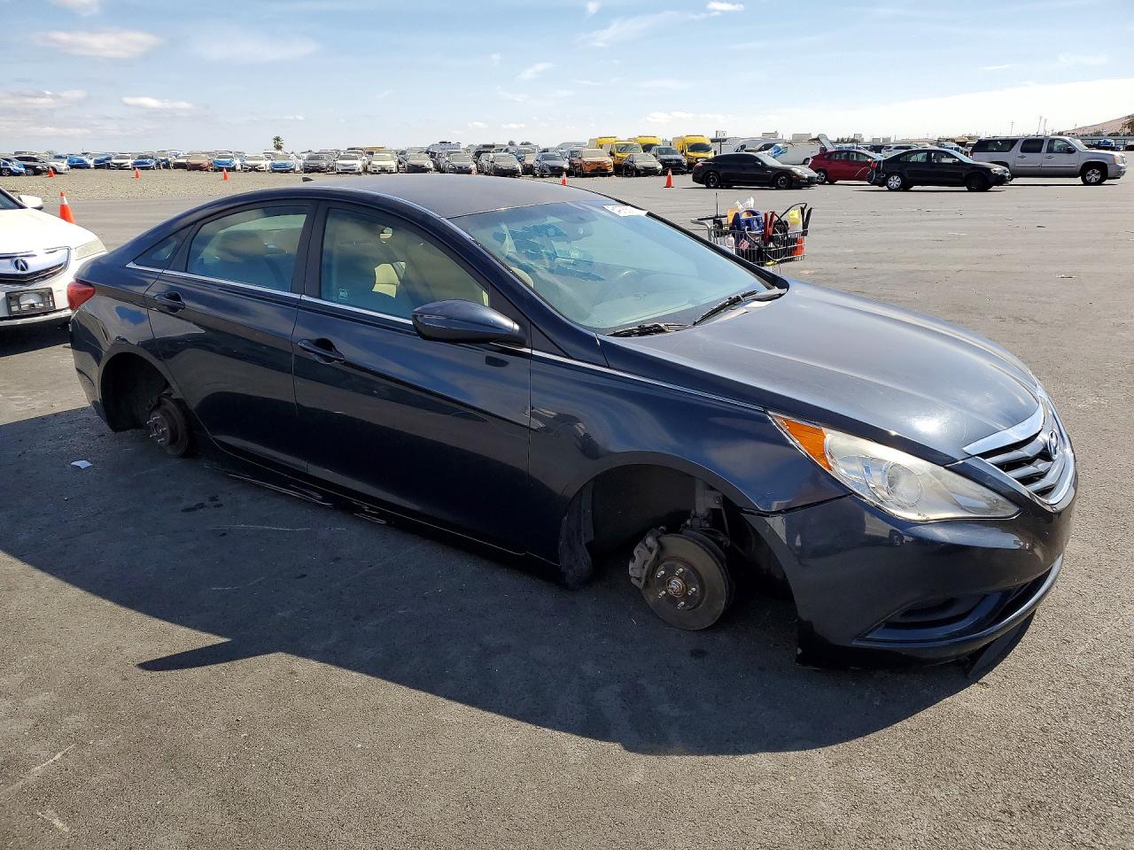 2013 Hyundai Sonata Gls Blue vin: 5NPEB4AC5DH761406