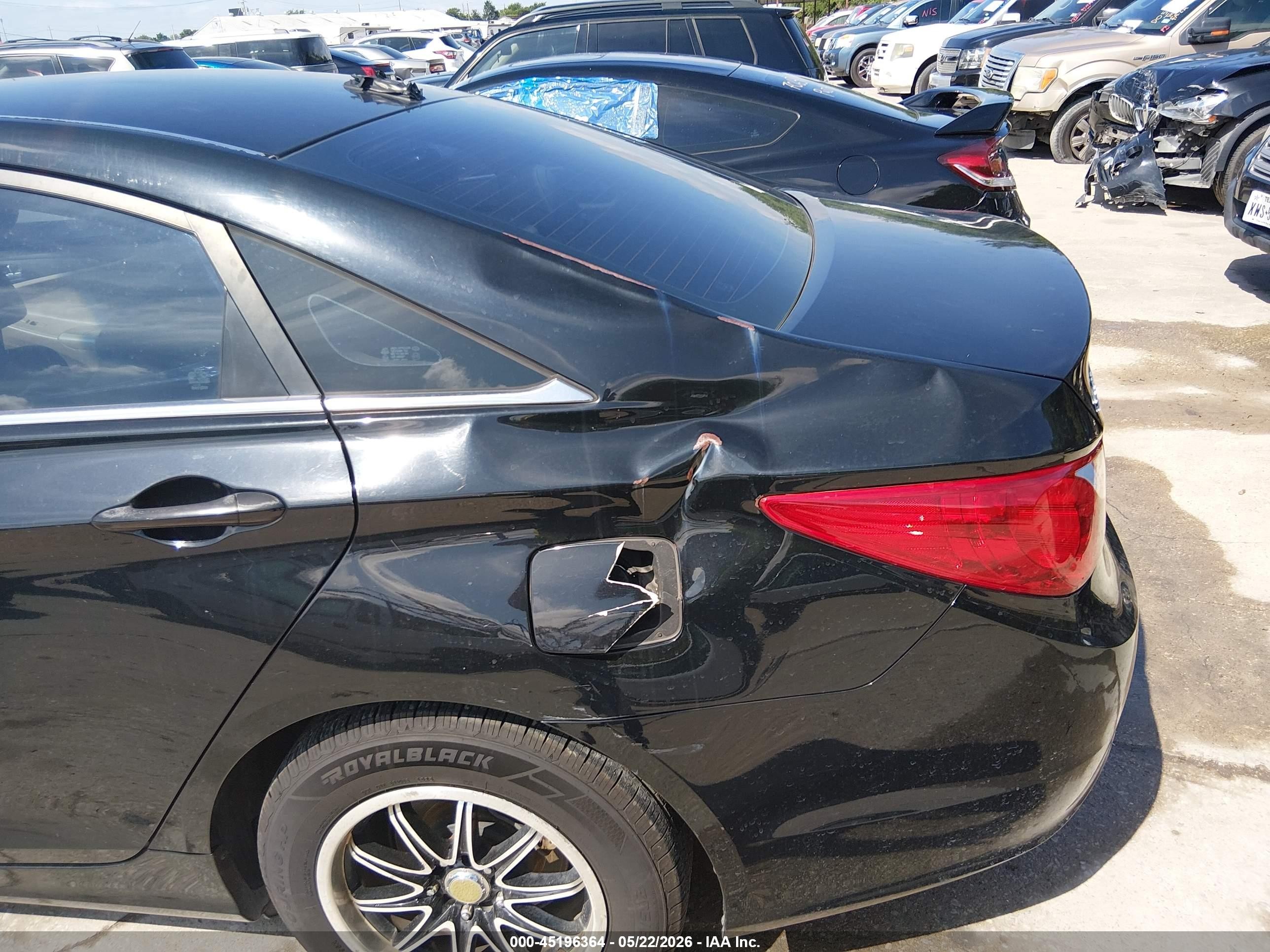 2013 Hyundai Sonata Gls Black vin: 5NPEB4AC5DH761907