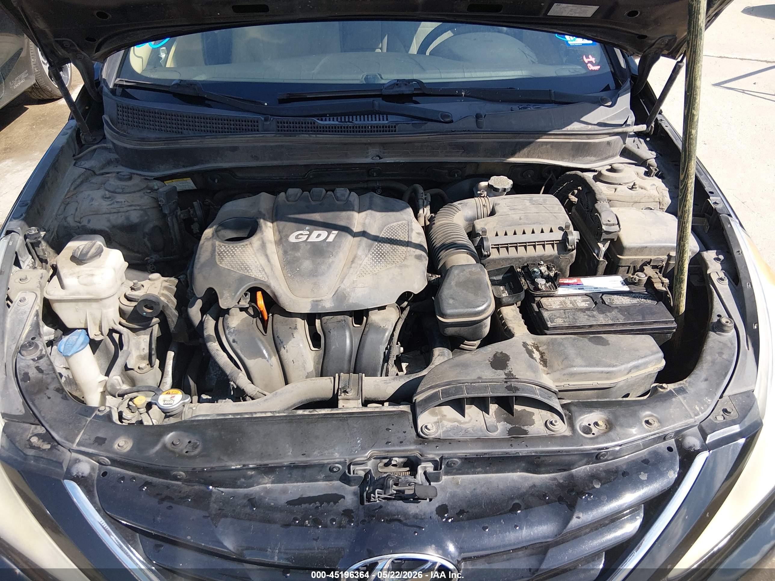2013 Hyundai Sonata Gls Black vin: 5NPEB4AC5DH761907