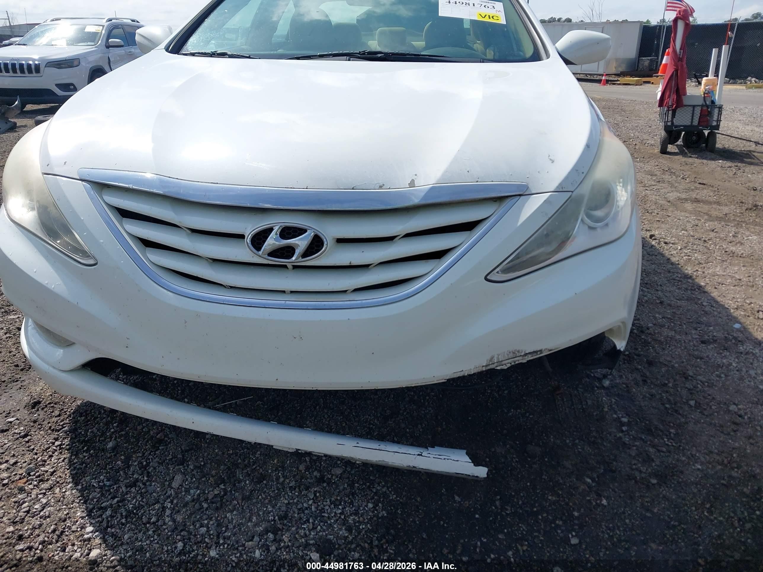 2013 Hyundai Sonata Gls White vin: 5NPEB4AC5DH786189