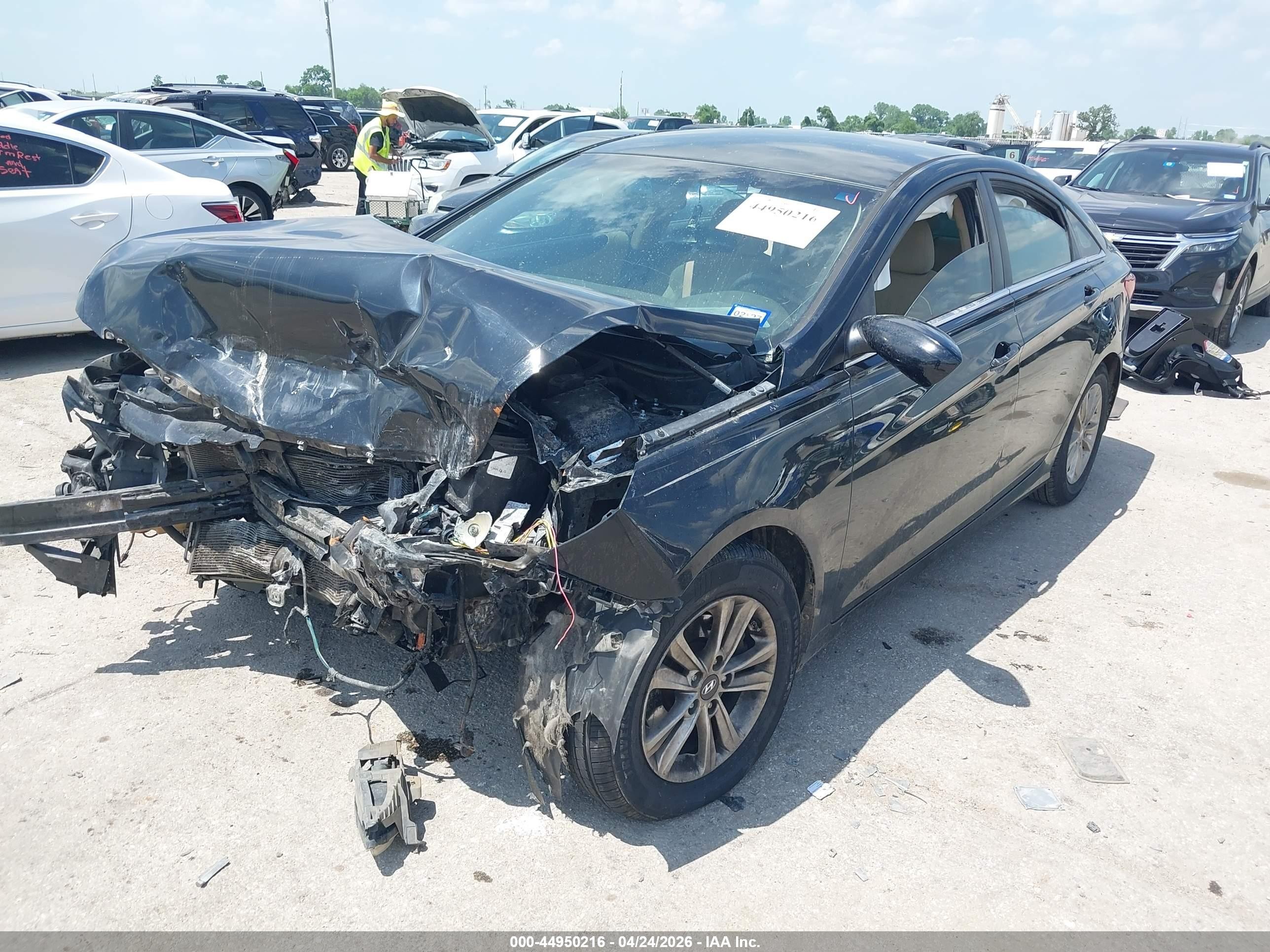 2013 Hyundai Sonata Gls Black vin: 5NPEB4AC5DH791411