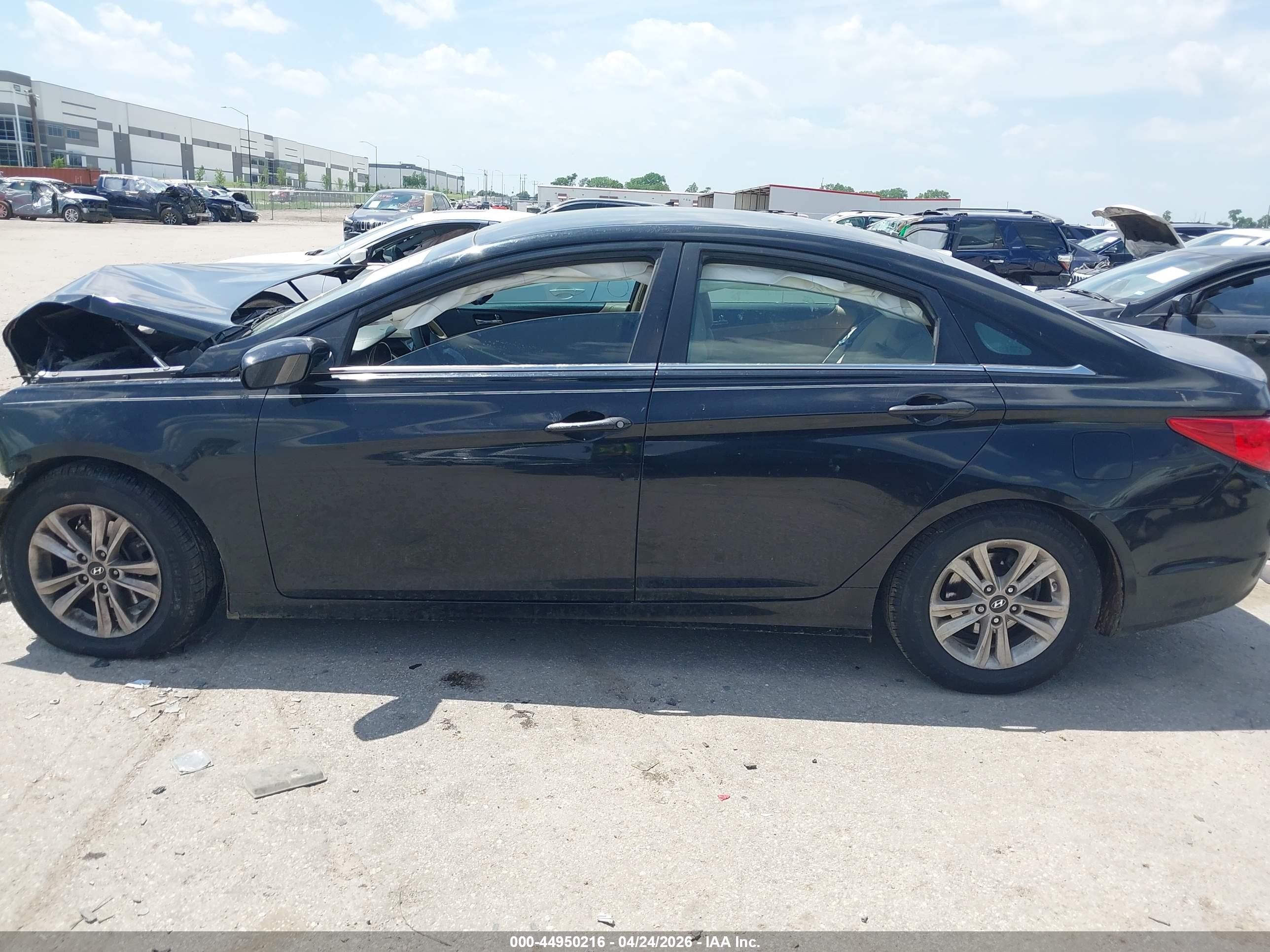 2013 Hyundai Sonata Gls Black vin: 5NPEB4AC5DH791411
