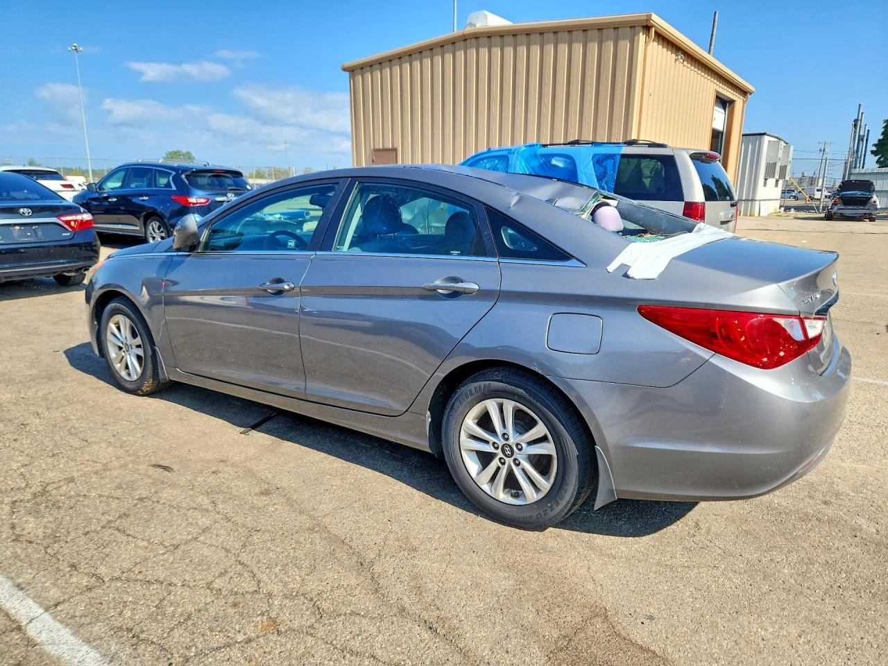 2013 Hyundai Sonata Gls Silver vin: 5NPEB4AC5DH793580