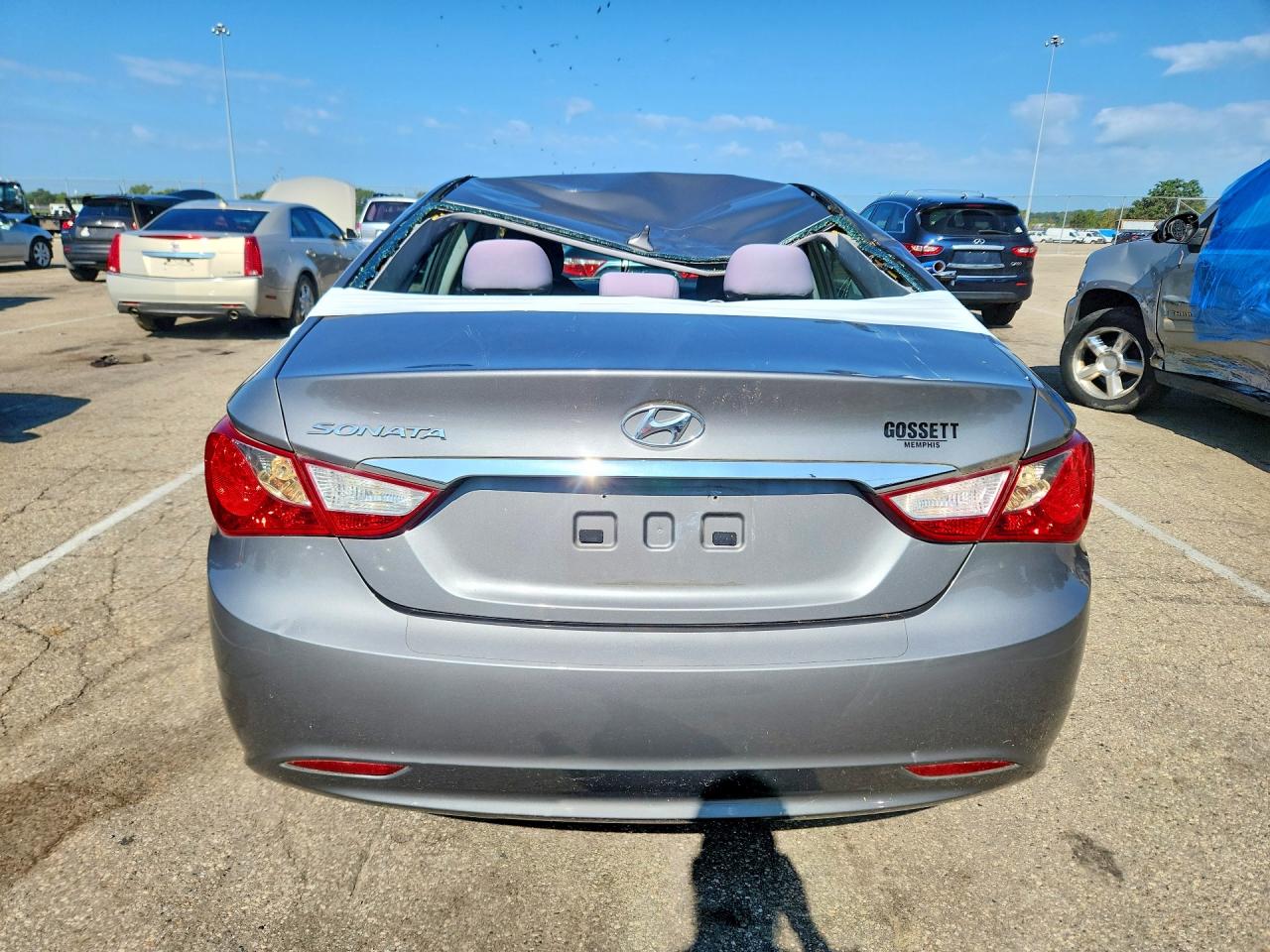 2013 Hyundai Sonata Gls Silver vin: 5NPEB4AC5DH793580