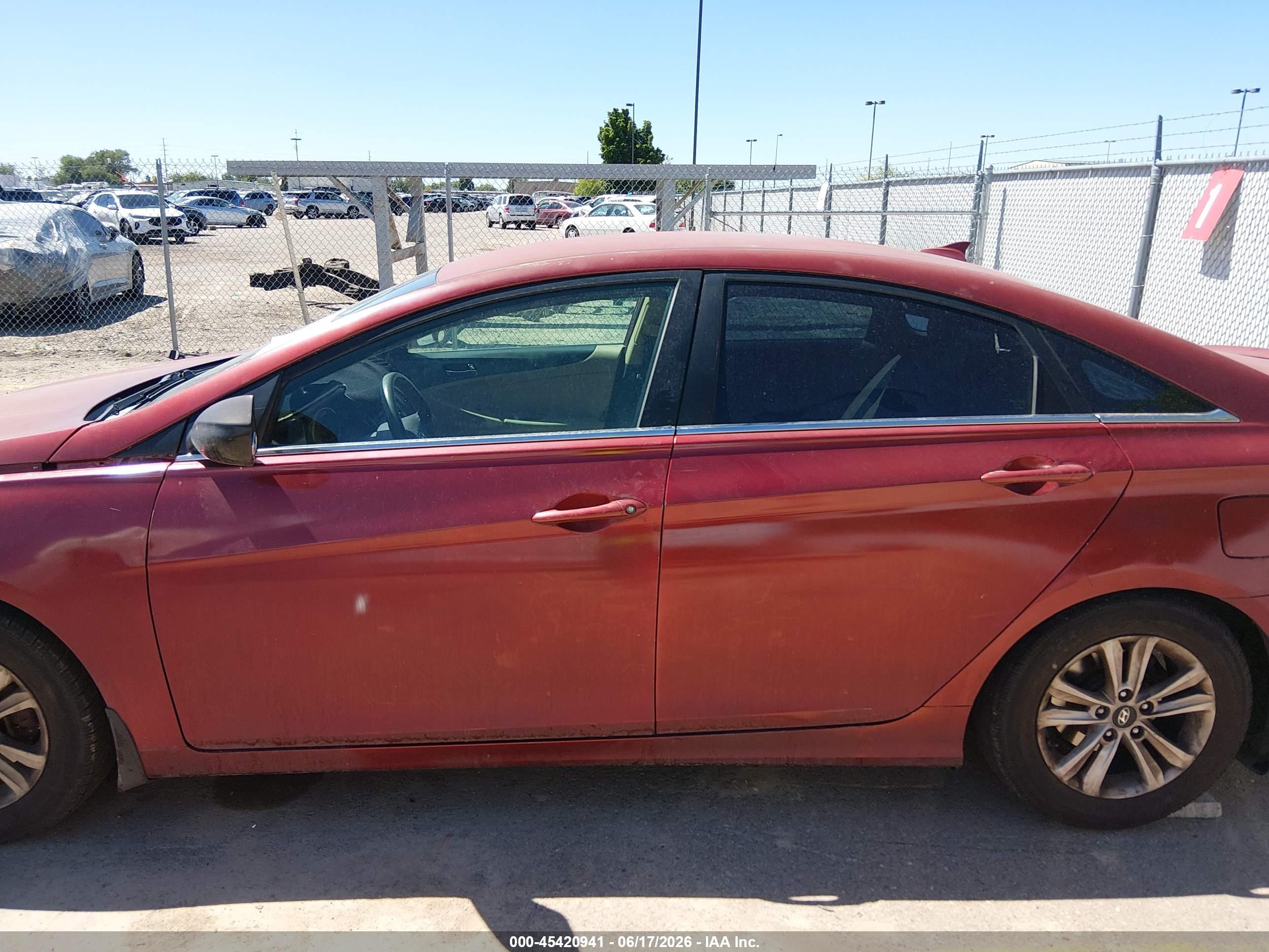 2013 Hyundai Sonata Gls Red vin: 5NPEB4AC5DH795765