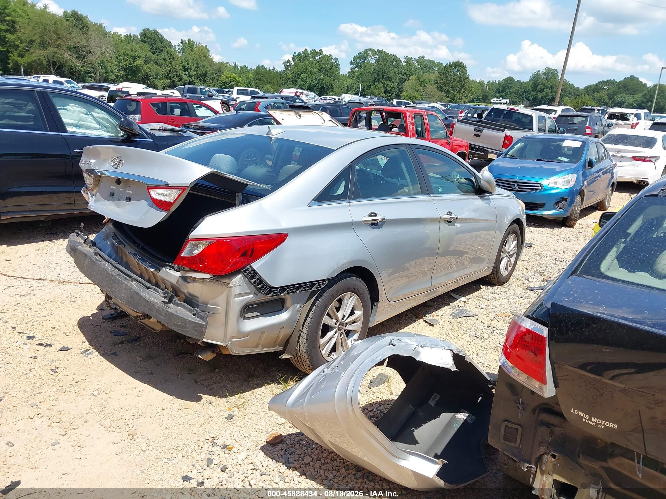 2013 Hyundai Sonata Gls Серебряный vin: 5NPEB4AC5DH804142