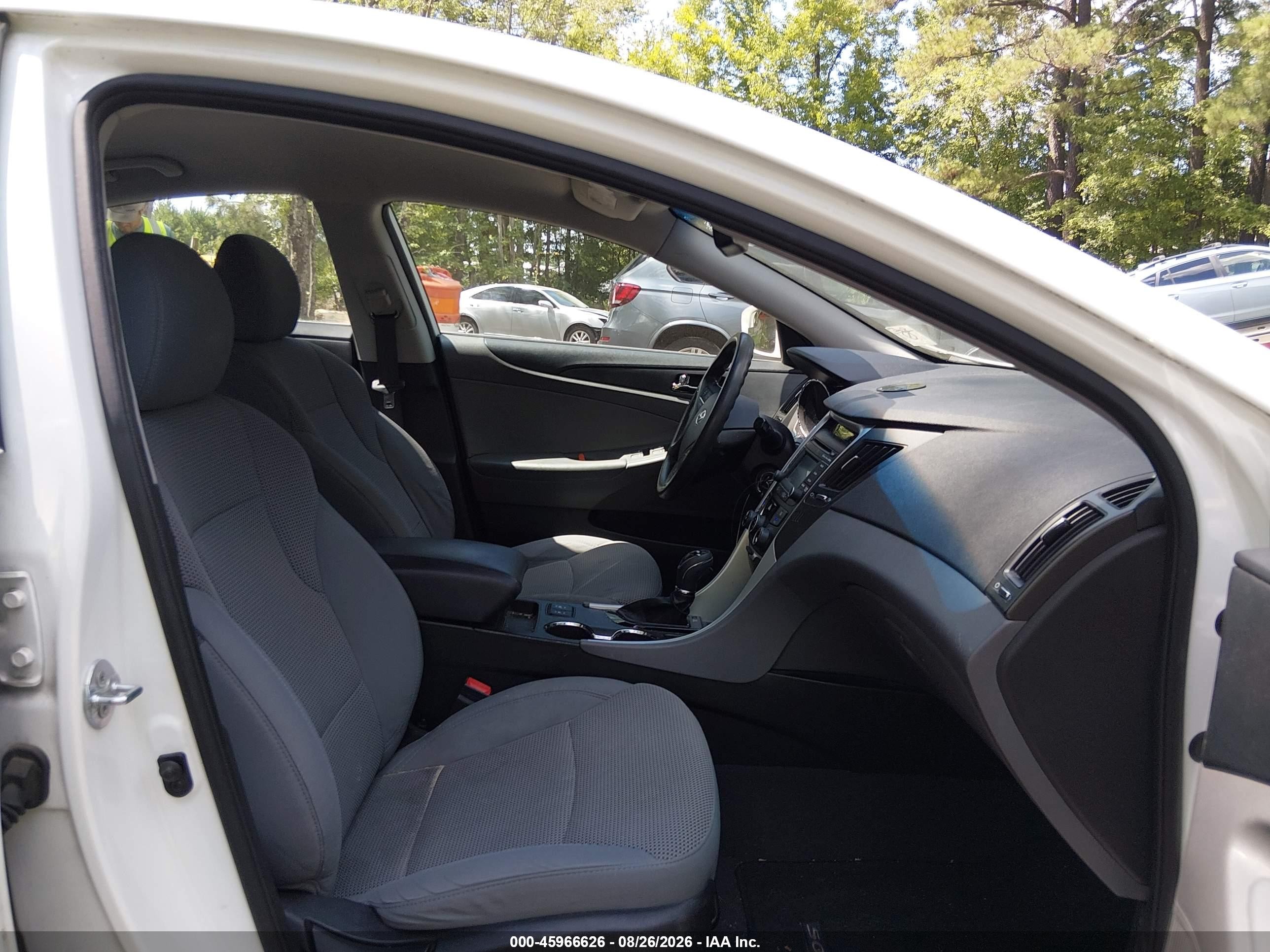 2014 Hyundai Sonata Gls White vin: 5NPEB4AC5EH813070
