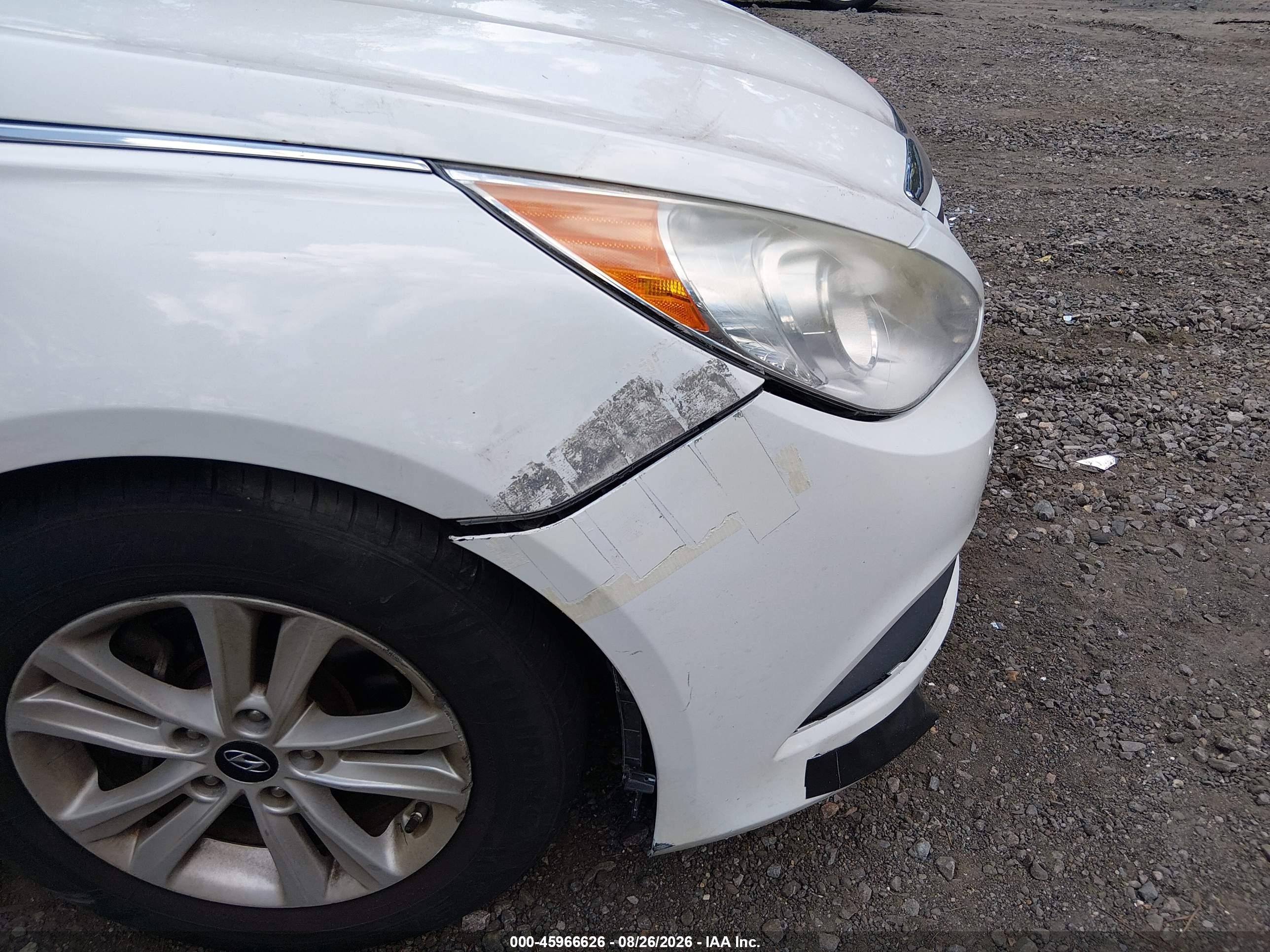 2014 Hyundai Sonata Gls White vin: 5NPEB4AC5EH813070