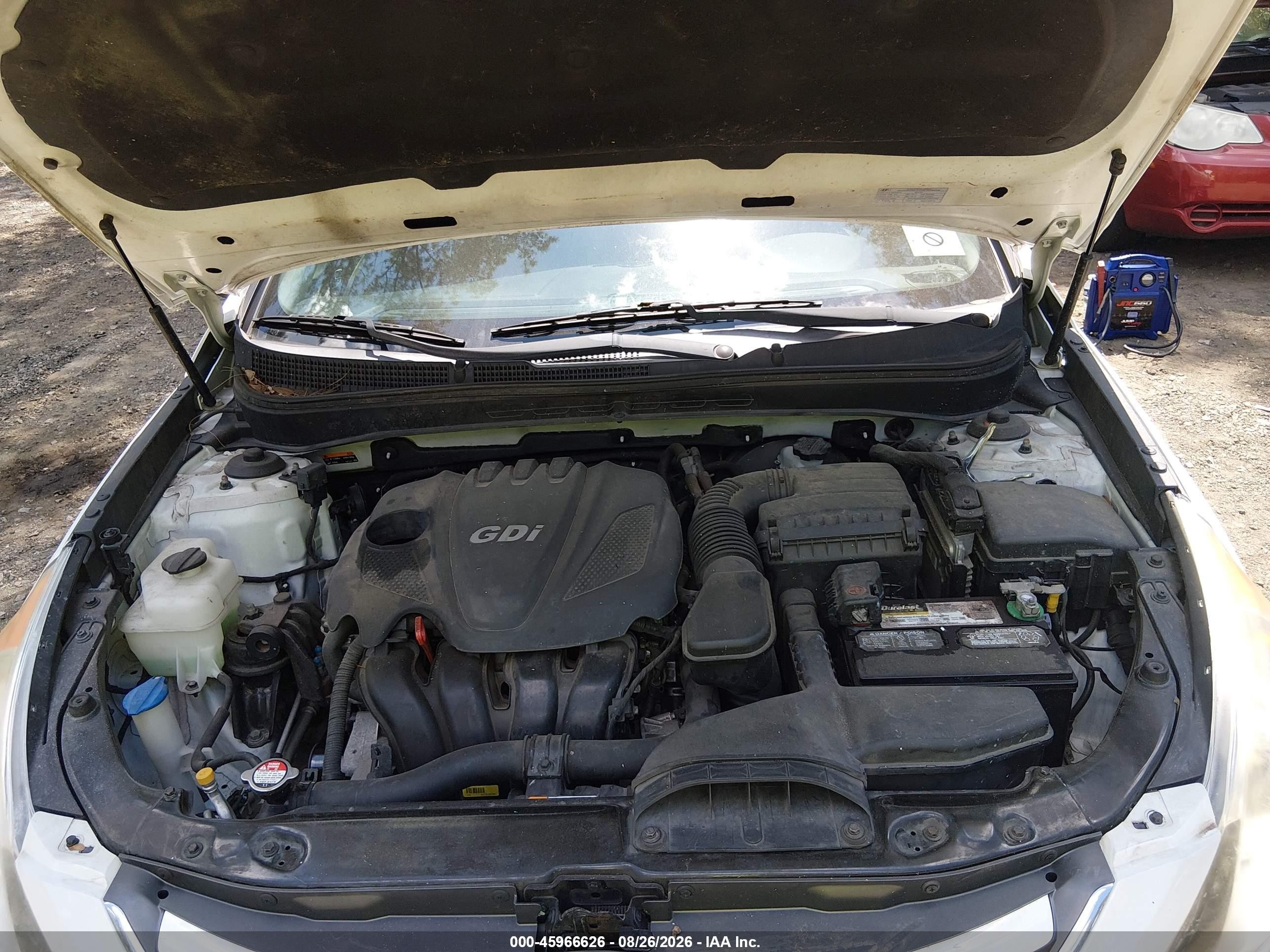 2014 Hyundai Sonata Gls White vin: 5NPEB4AC5EH813070
