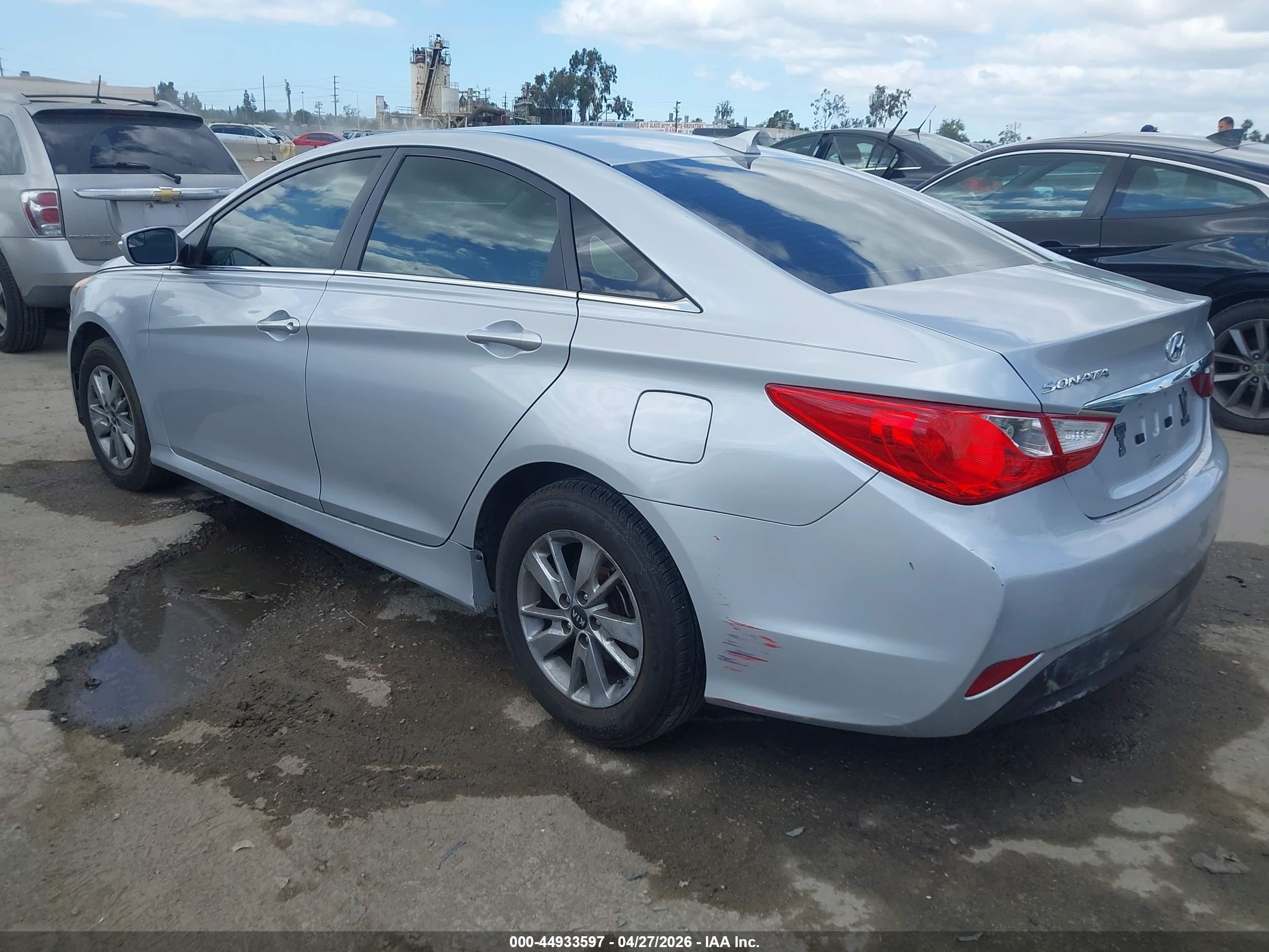 2014 Hyundai Sonata Gls Silver vin: 5NPEB4AC5EH817491