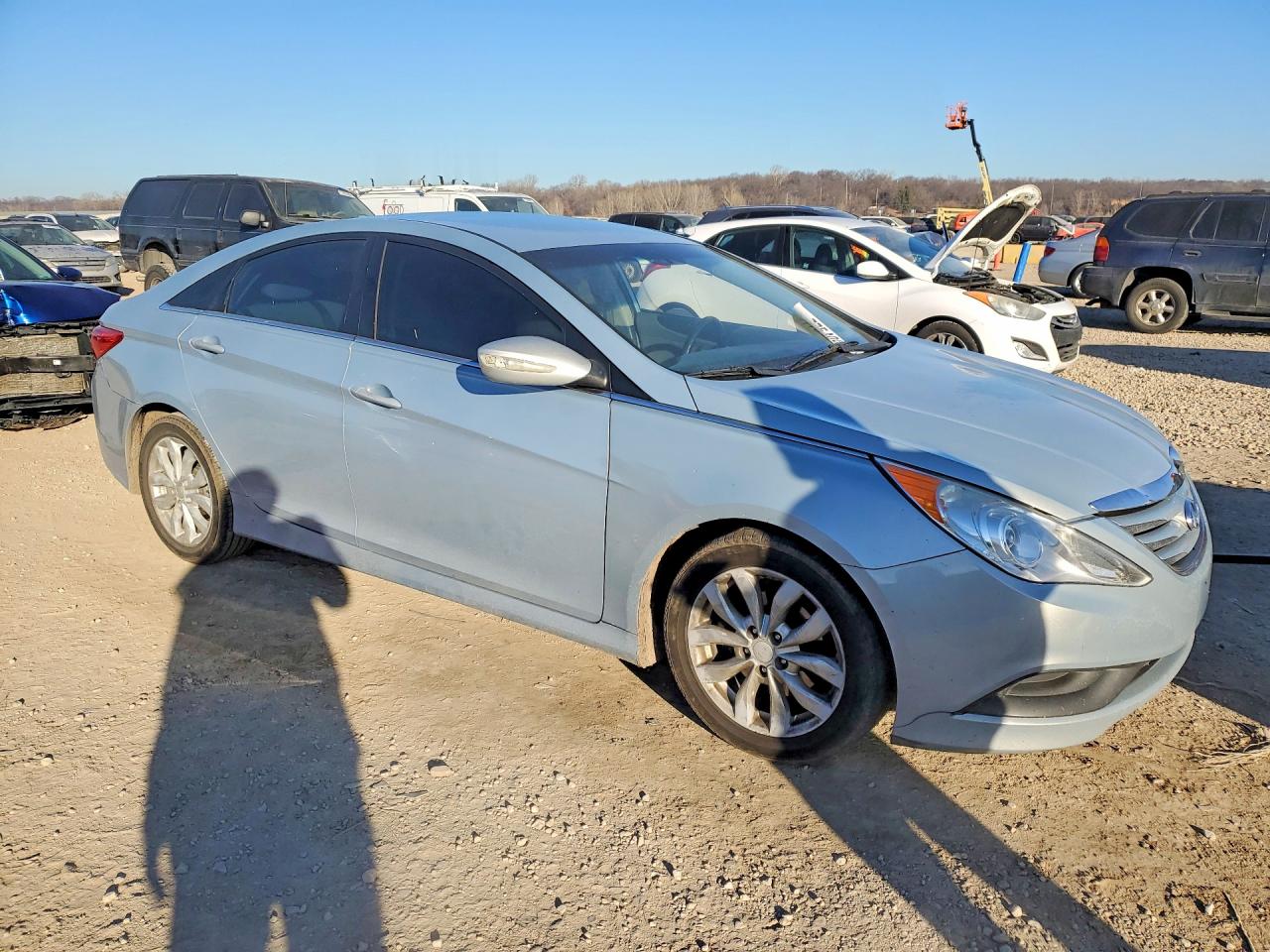 2014 Hyundai Sonata Gls Silver vin: 5NPEB4AC5EH818690