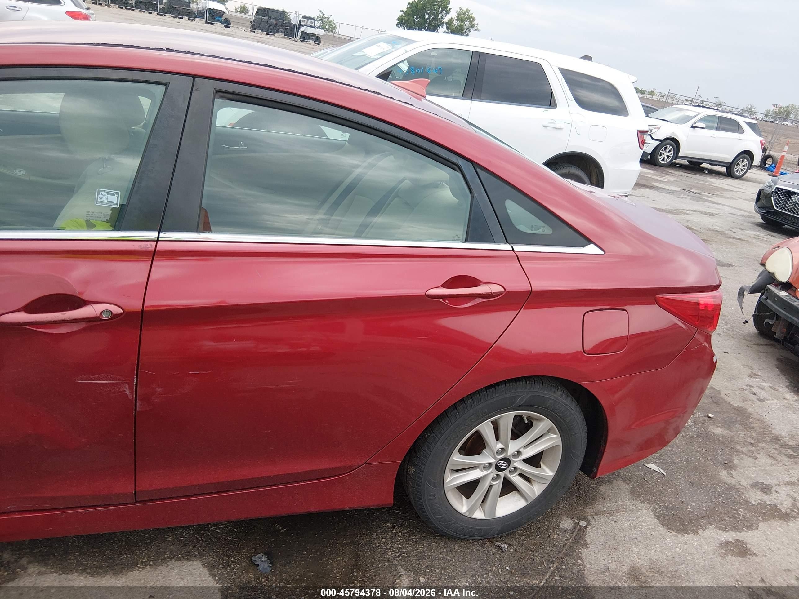 2014 Hyundai Sonata Gls Темно-бордовый vin: 5NPEB4AC5EH825297