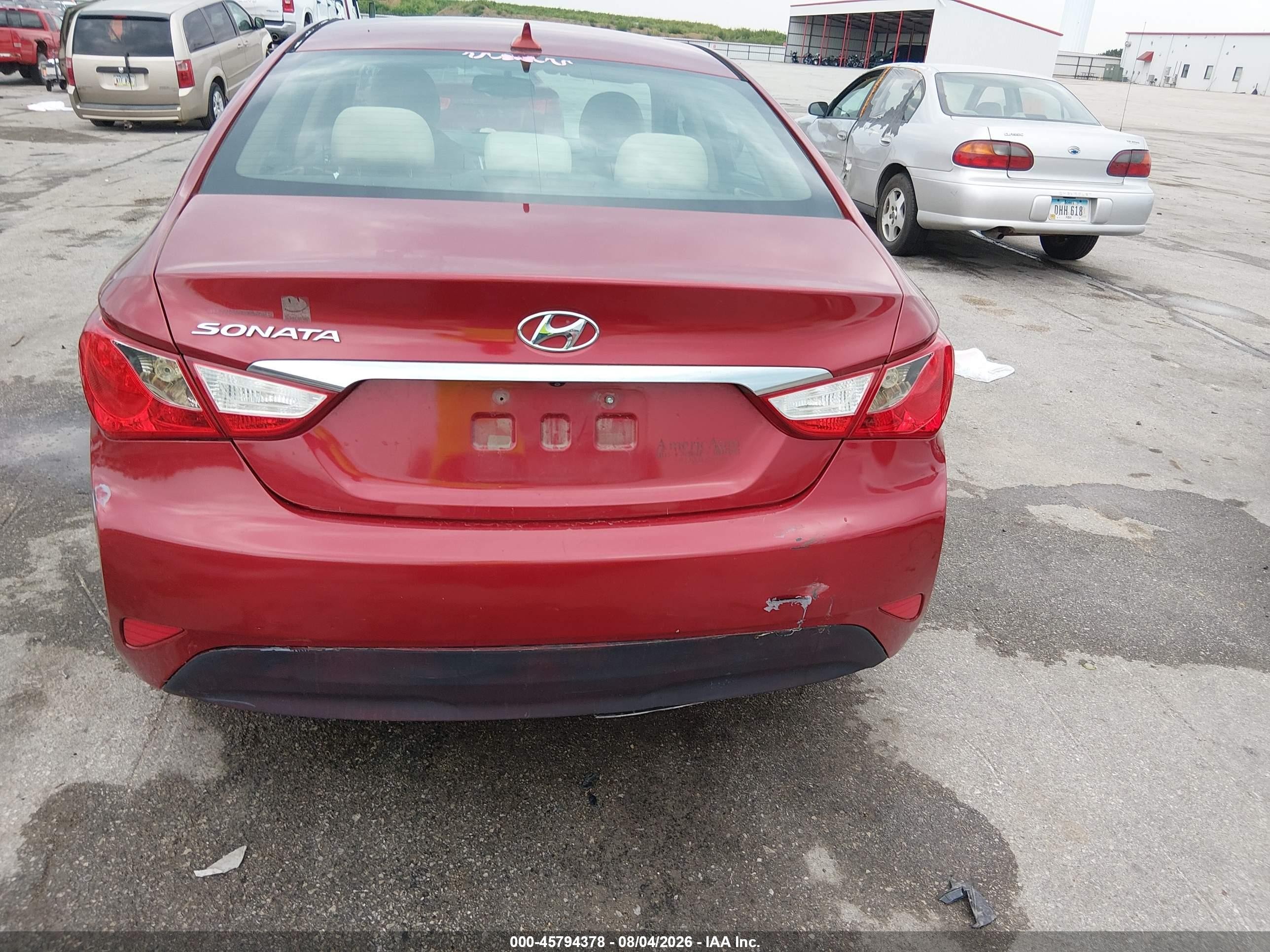 2014 Hyundai Sonata Gls Темно-бордовый vin: 5NPEB4AC5EH825297