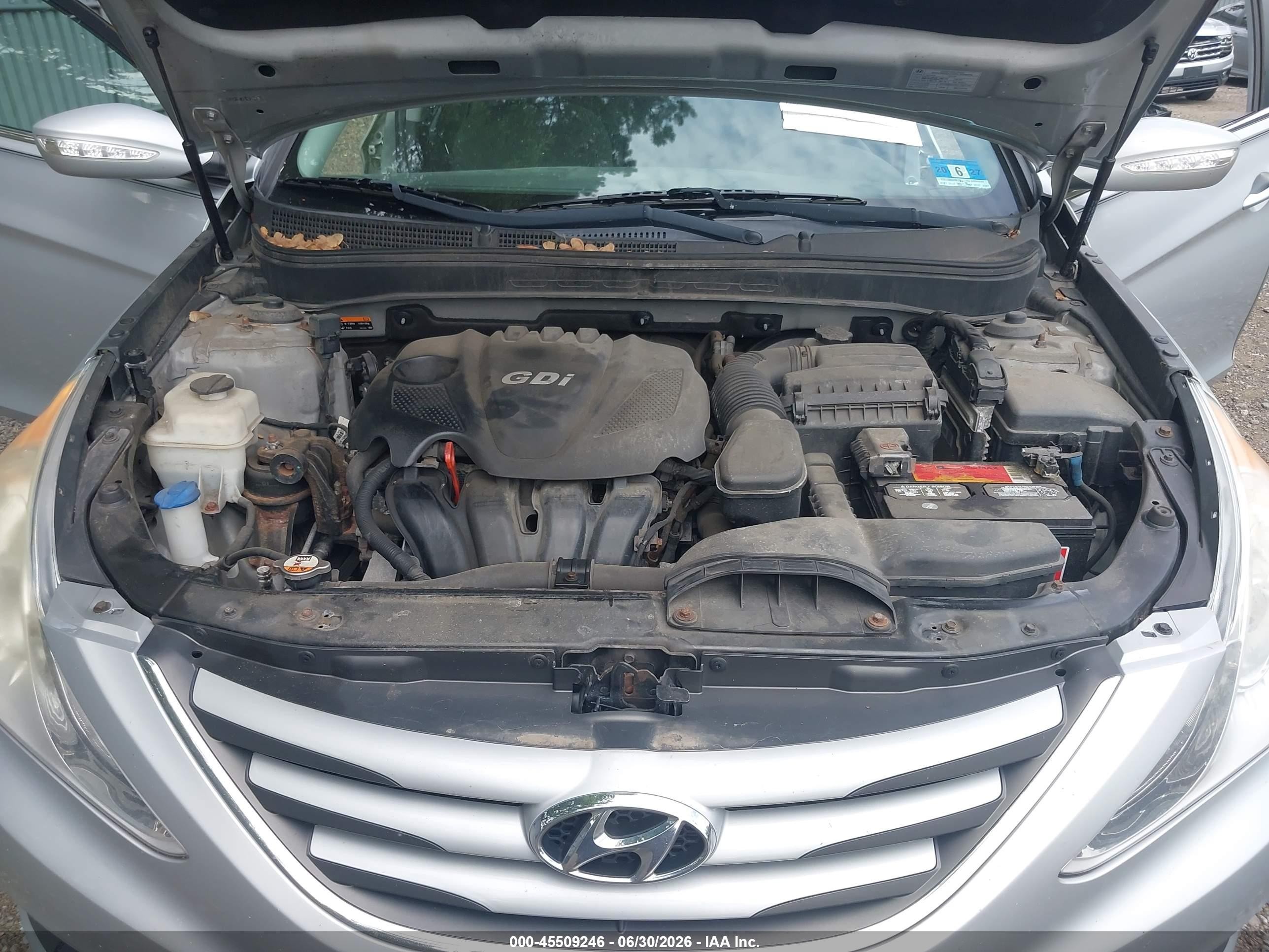 2014 Hyundai Sonata Gls Silver vin: 5NPEB4AC5EH832427