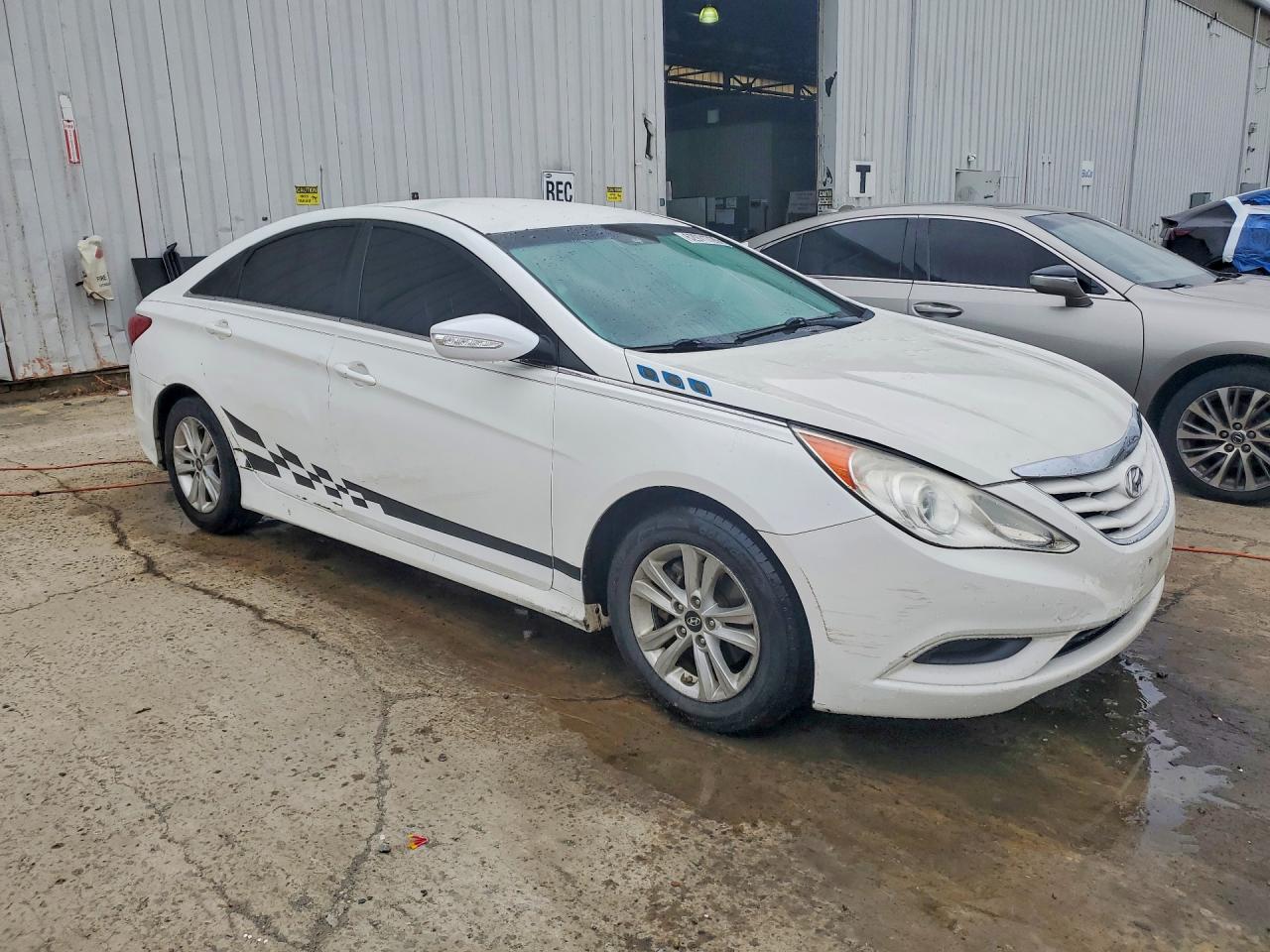2014 Hyundai Sonata Gls White vin: 5NPEB4AC5EH837711