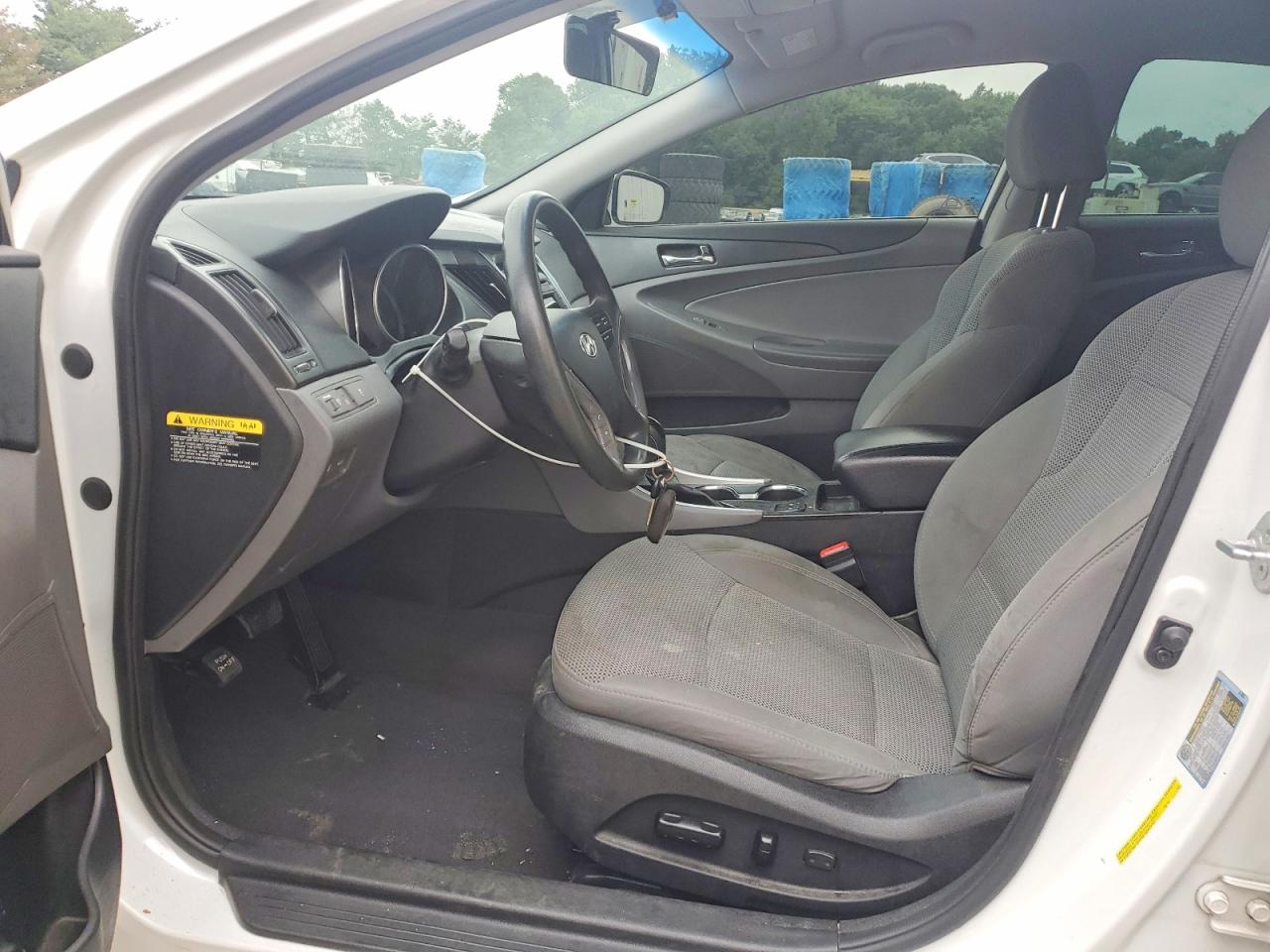 2014 Hyundai Sonata Gls White vin: 5NPEB4AC5EH837711
