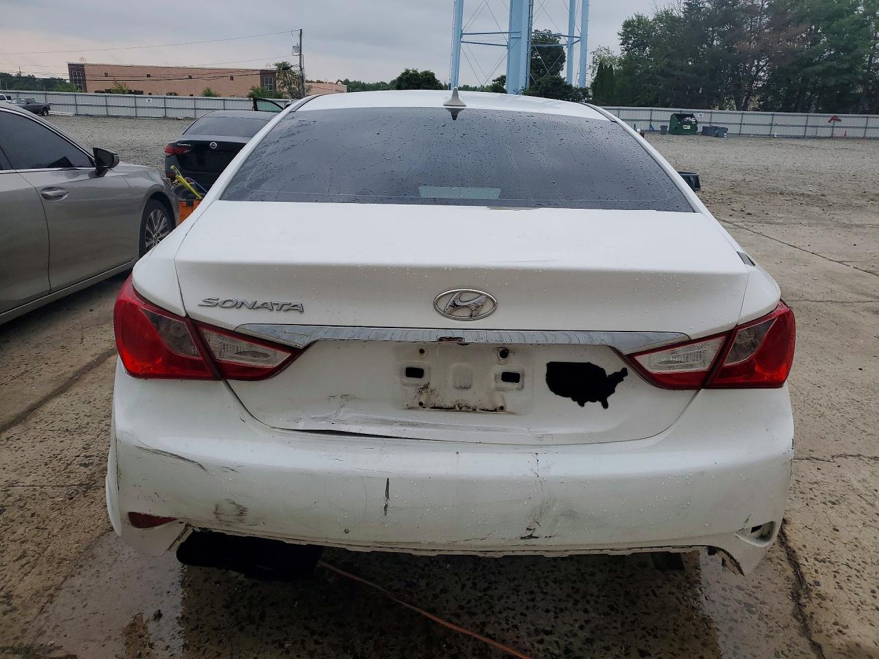 2014 Hyundai Sonata Gls White vin: 5NPEB4AC5EH837711