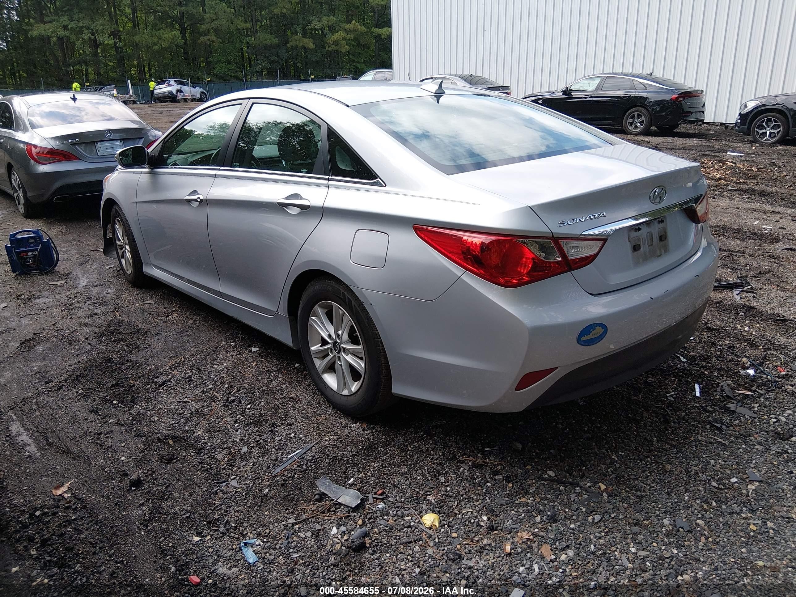 2014 Hyundai Sonata Gls Серебряный vin: 5NPEB4AC5EH838244
