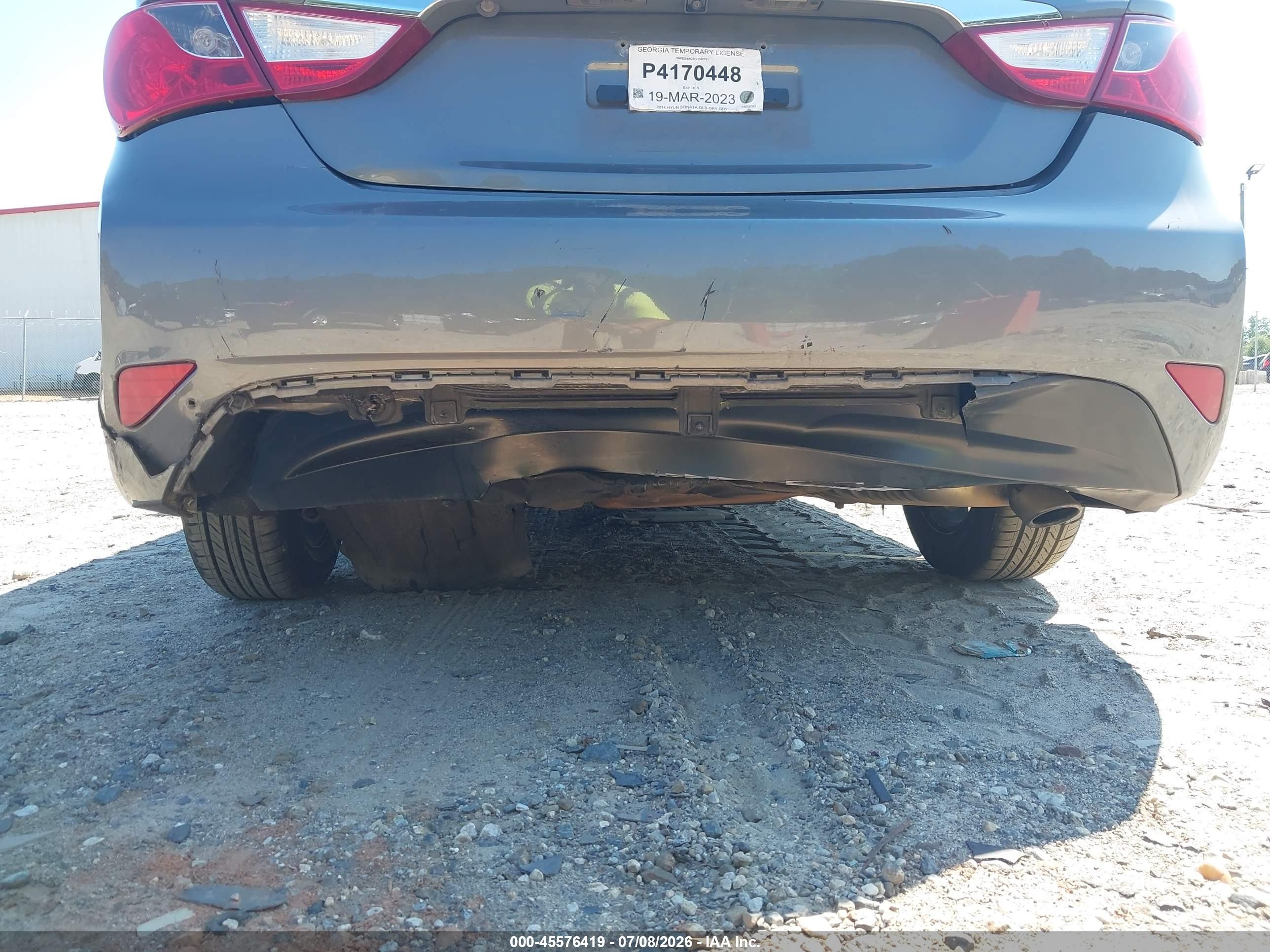 2014 Hyundai Sonata Gls Серый vin: 5NPEB4AC5EH846781