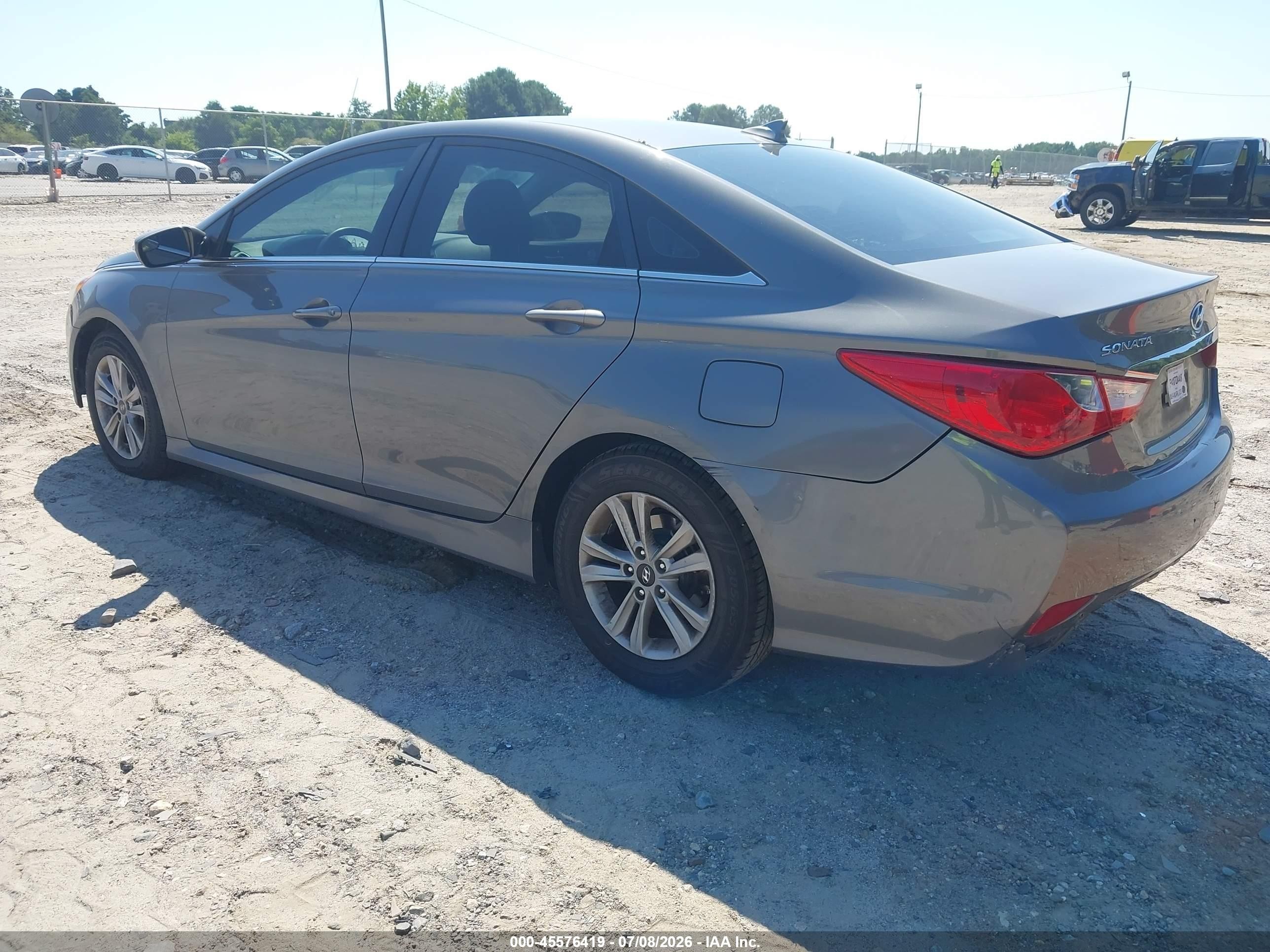 2014 Hyundai Sonata Gls Серый vin: 5NPEB4AC5EH846781