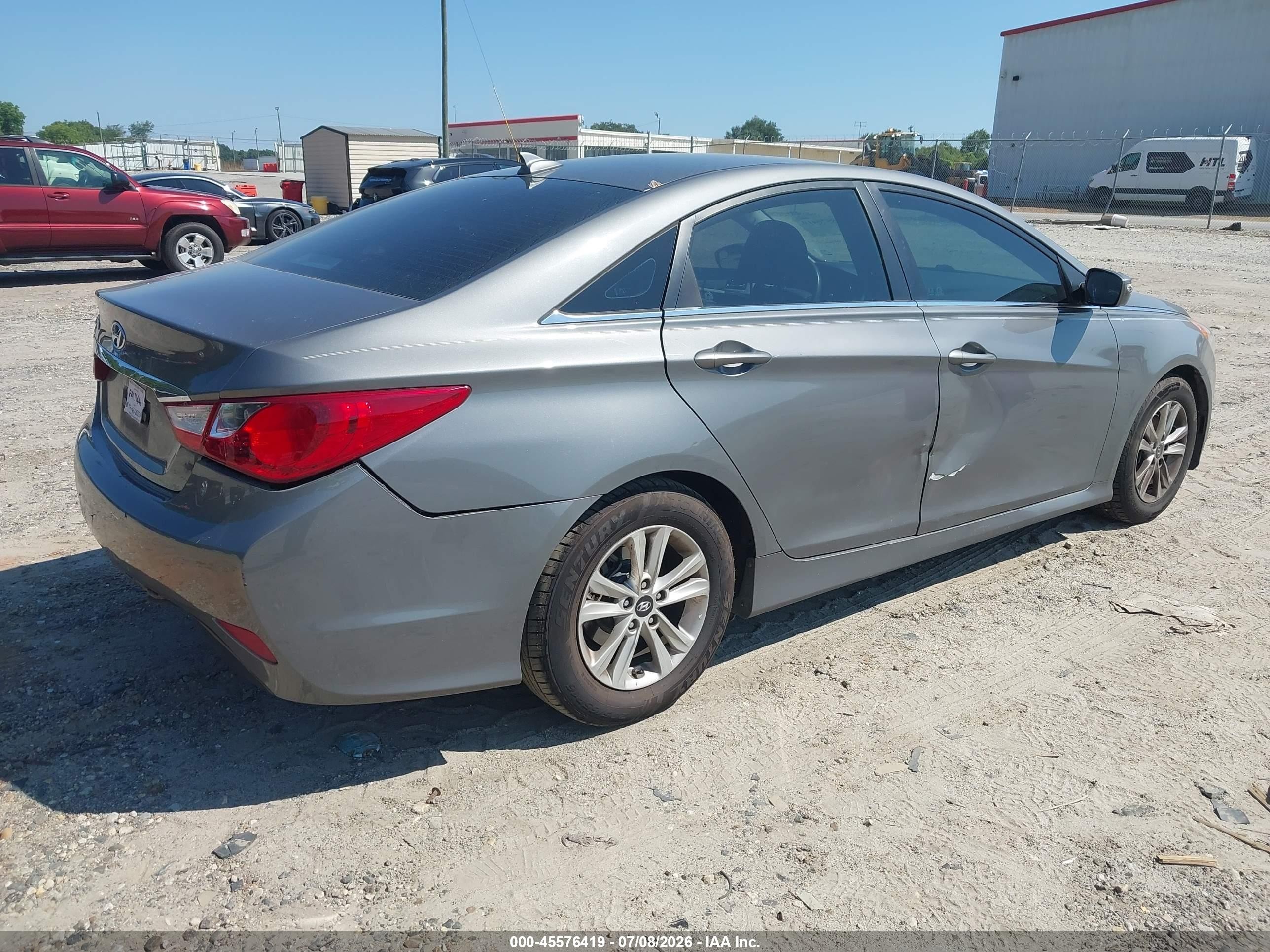 2014 Hyundai Sonata Gls Серый vin: 5NPEB4AC5EH846781