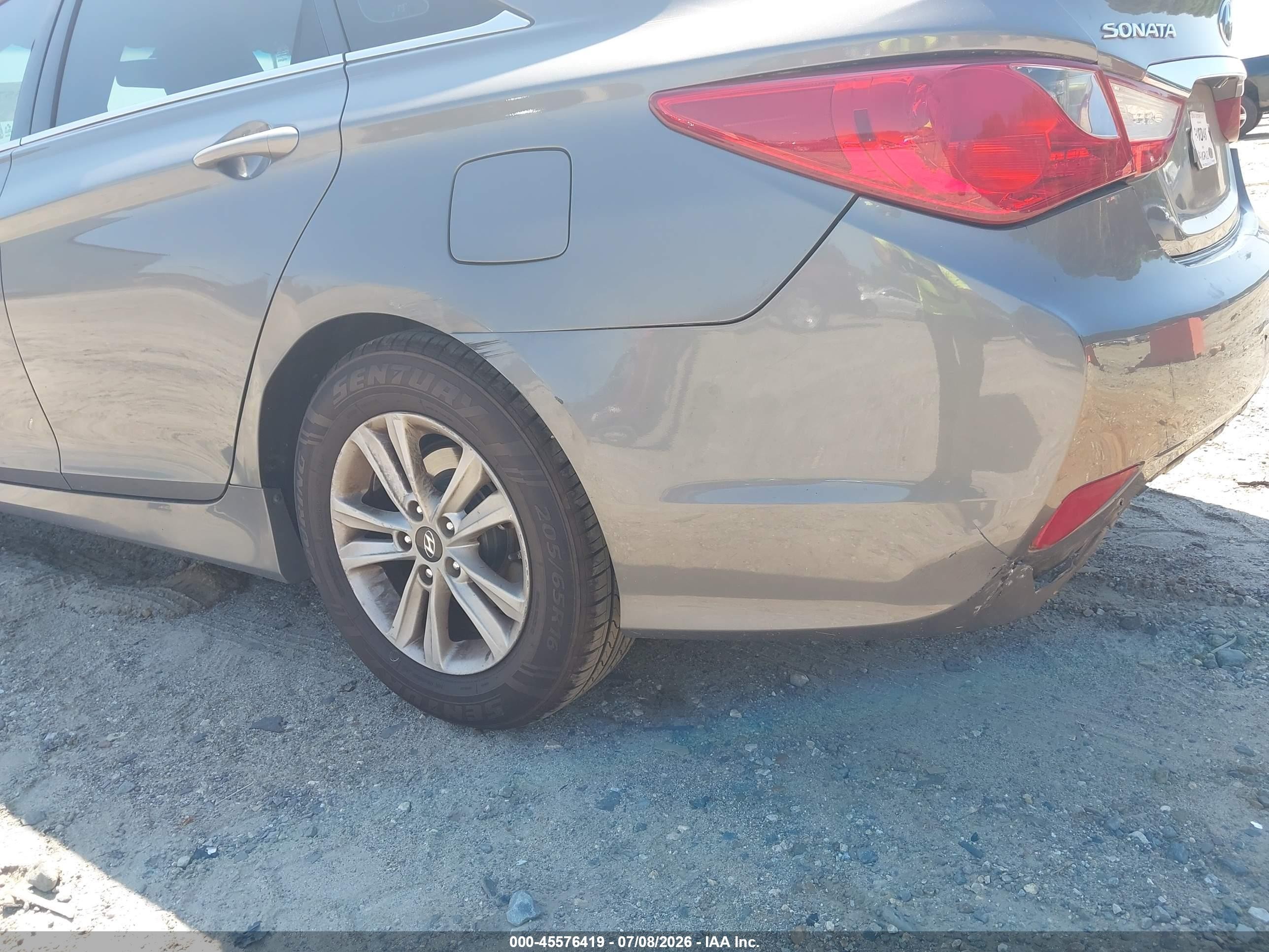2014 Hyundai Sonata Gls Серый vin: 5NPEB4AC5EH846781