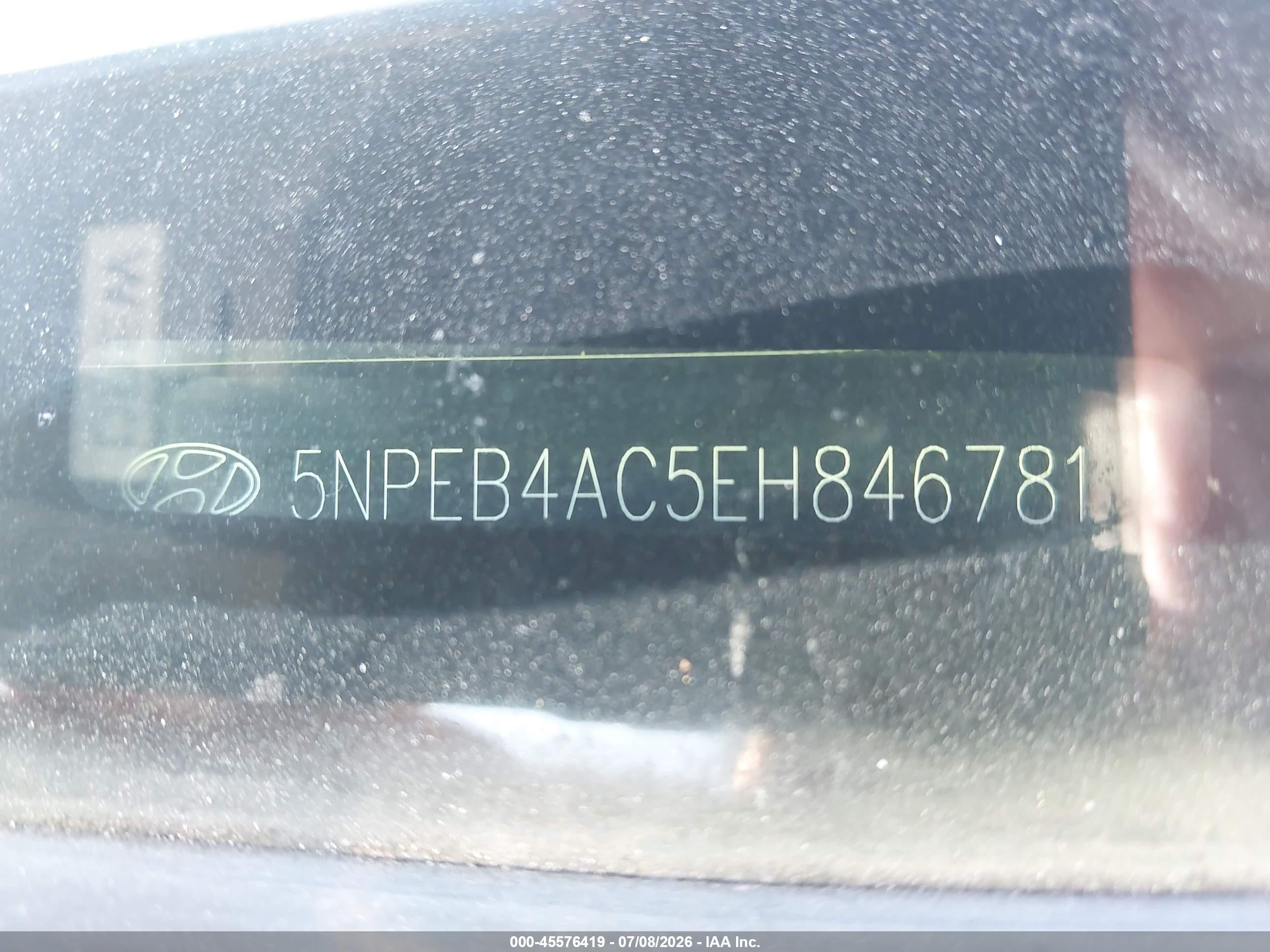2014 Hyundai Sonata Gls Серый vin: 5NPEB4AC5EH846781