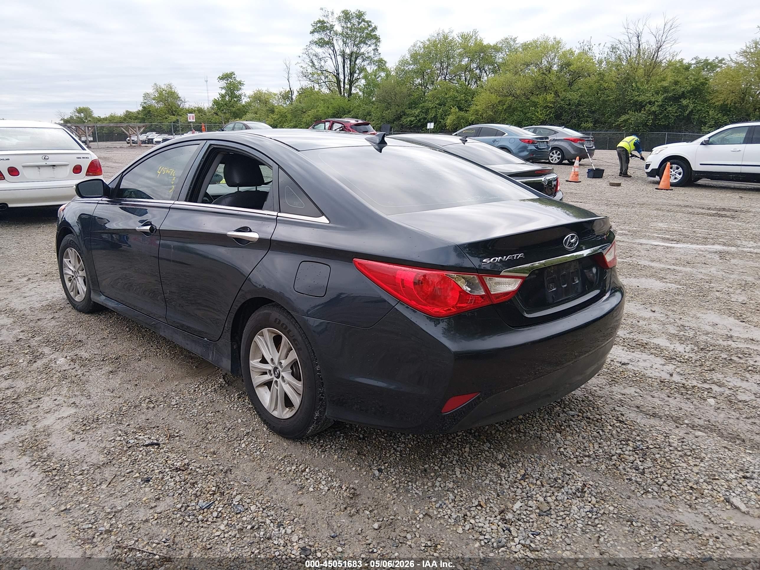 2014 Hyundai Sonata Gls Blue vin: 5NPEB4AC5EH853083
