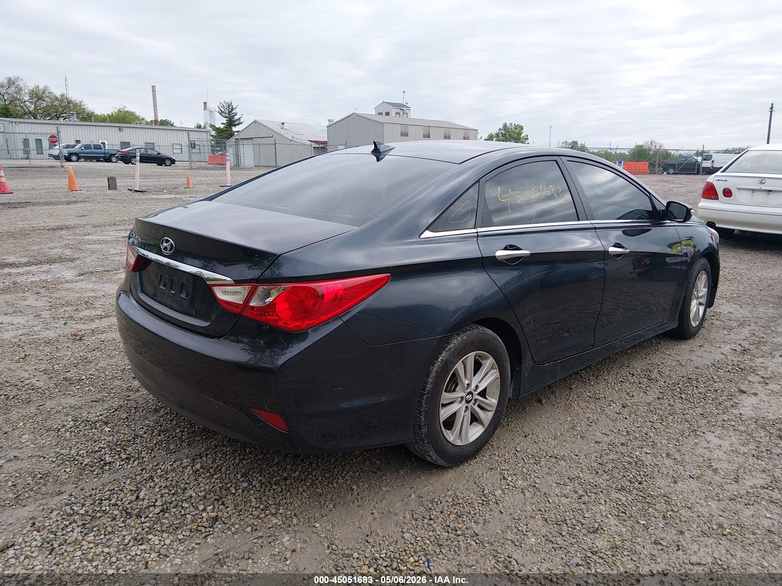 2014 Hyundai Sonata Gls Blue vin: 5NPEB4AC5EH853083