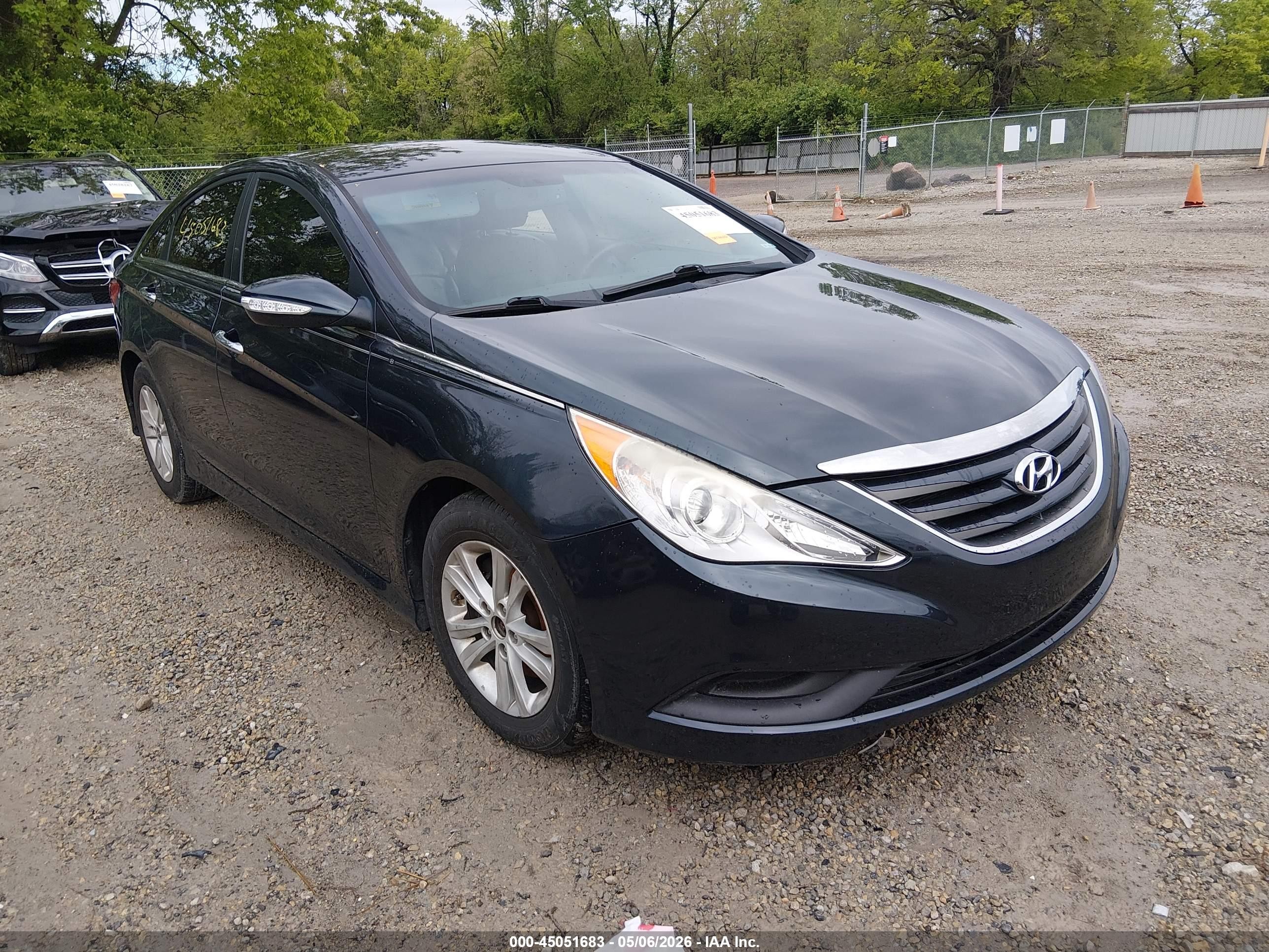 2014 Hyundai Sonata Gls Blue vin: 5NPEB4AC5EH853083