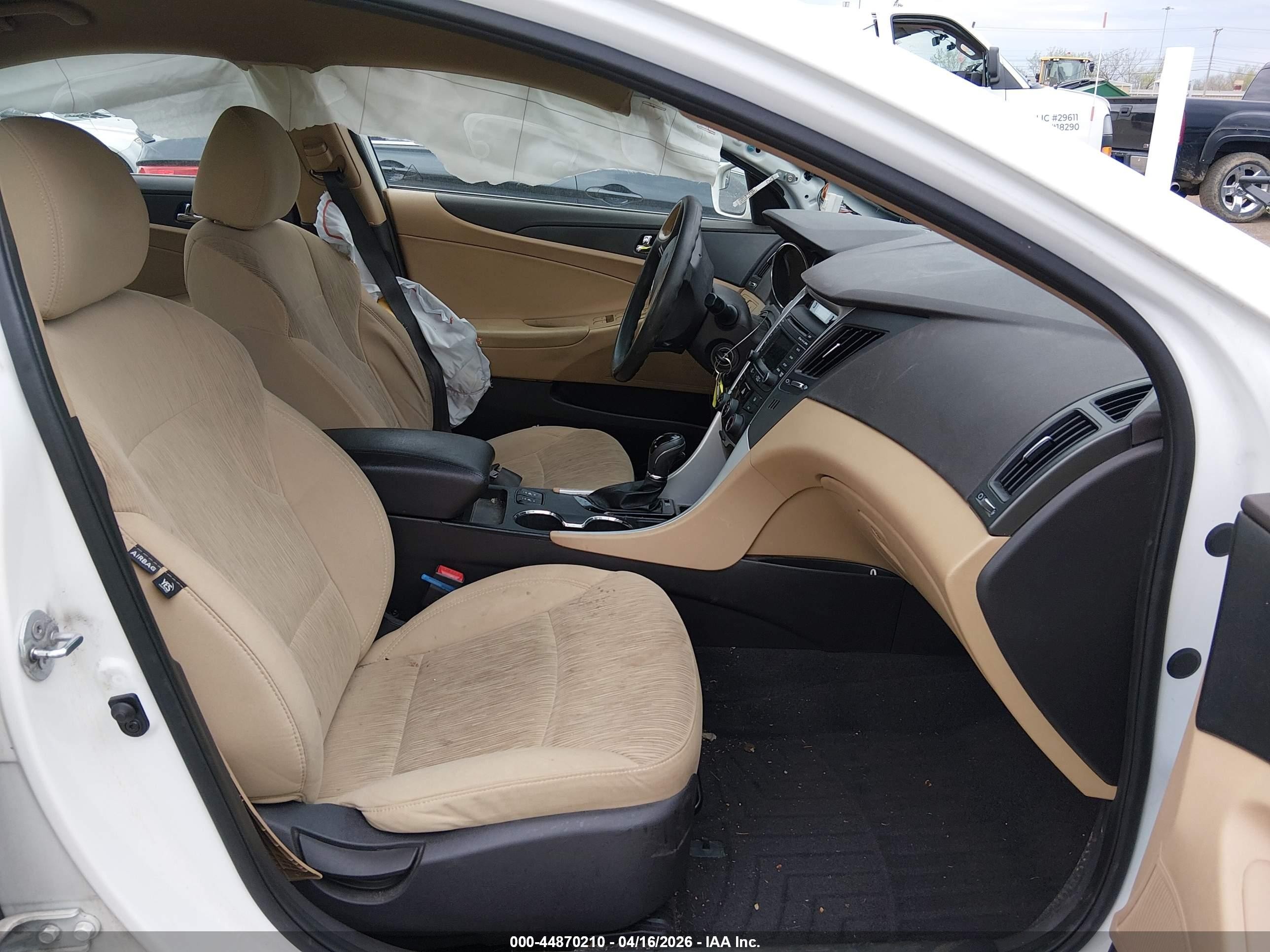 2014 Hyundai Sonata Gls White vin: 5NPEB4AC5EH853195