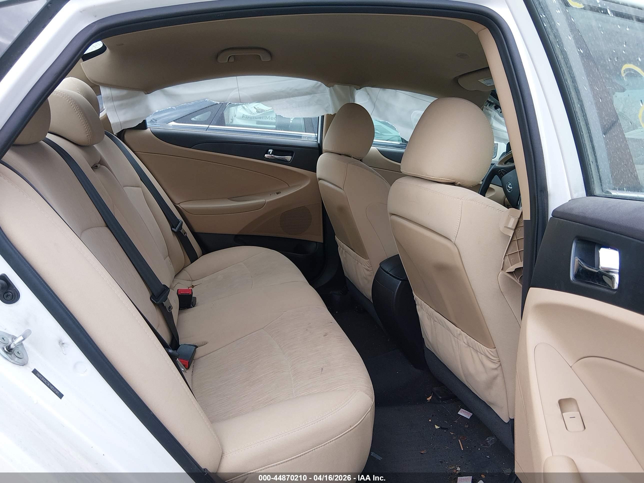 2014 Hyundai Sonata Gls White vin: 5NPEB4AC5EH853195