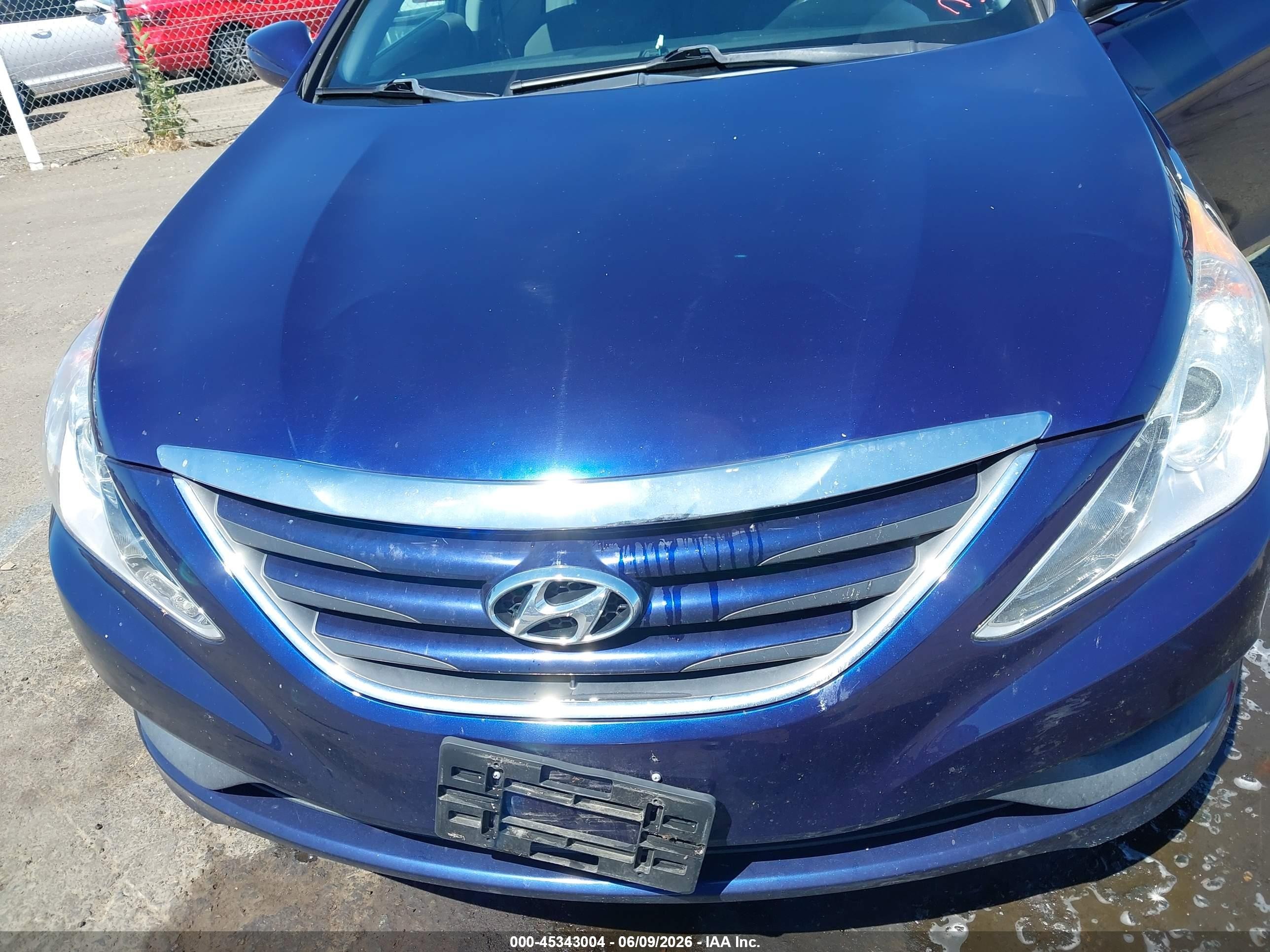 2014 Hyundai Sonata Gls Синий vin: 5NPEB4AC5EH856761