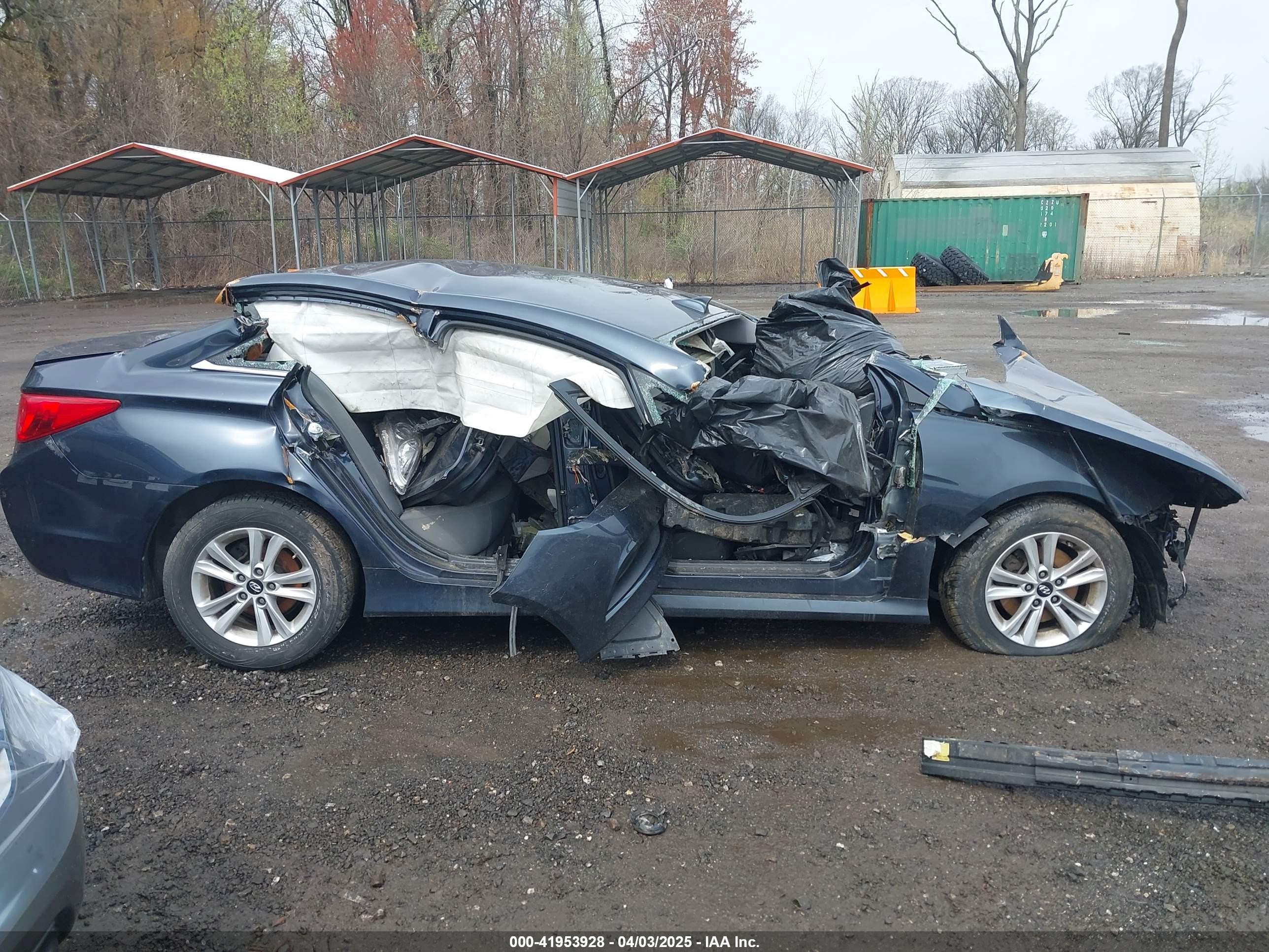 2014 Hyundai Sonata Gls Gray vin: 5NPEB4AC5EH862401