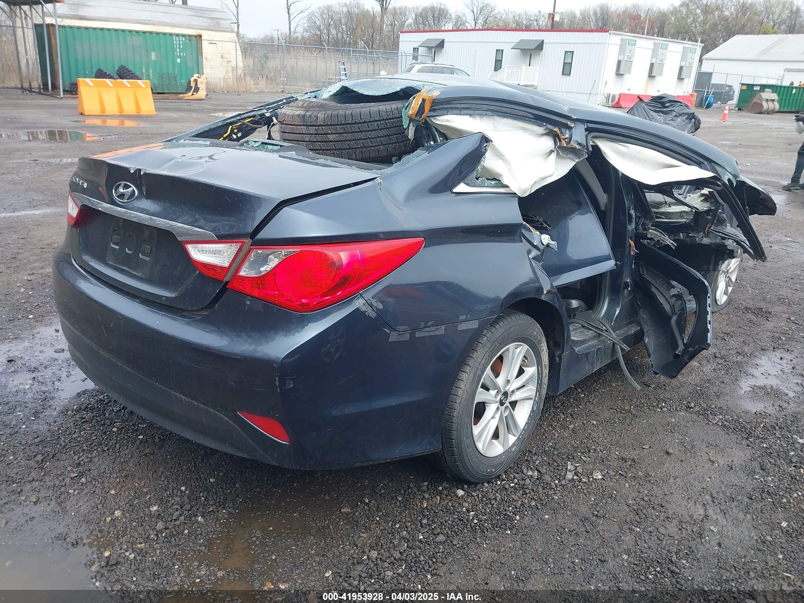 2014 Hyundai Sonata Gls Gray vin: 5NPEB4AC5EH862401